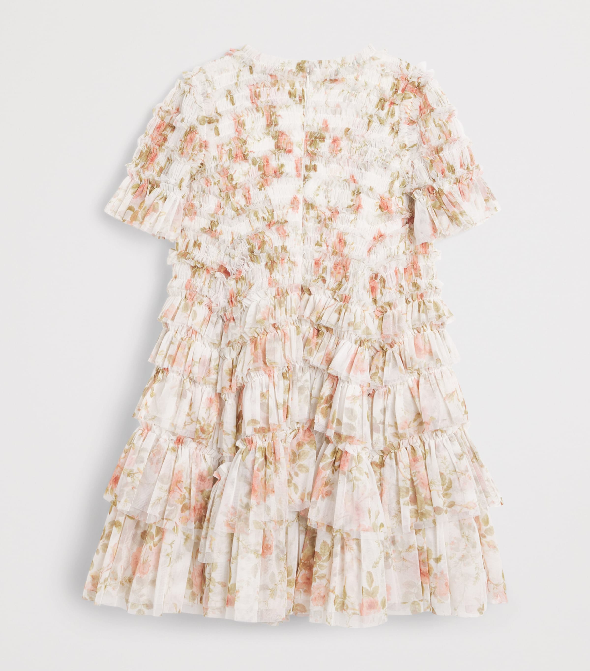 Needle & Thread Tulle Floral Valentine Dress (3-6 Years) White Image 2