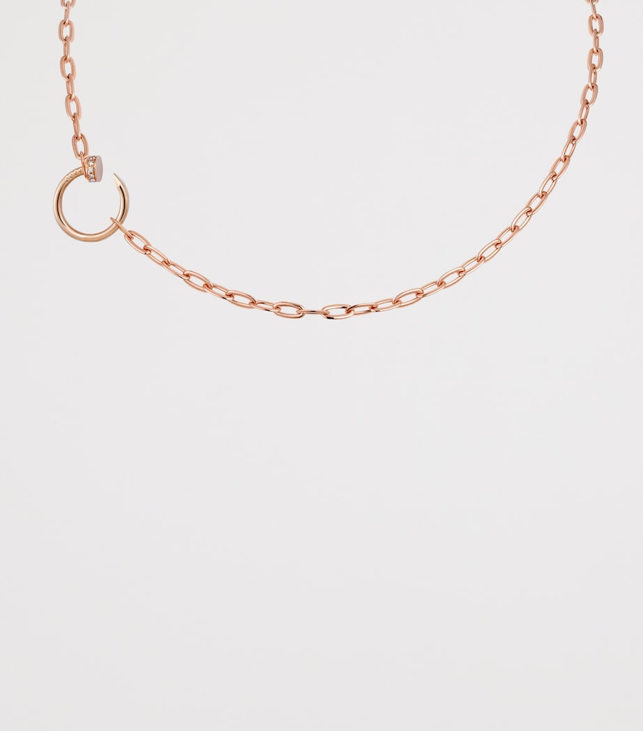 Rose Gold and Diamond Juste un Clou Chain Necklace ROSE GOLD Image 4