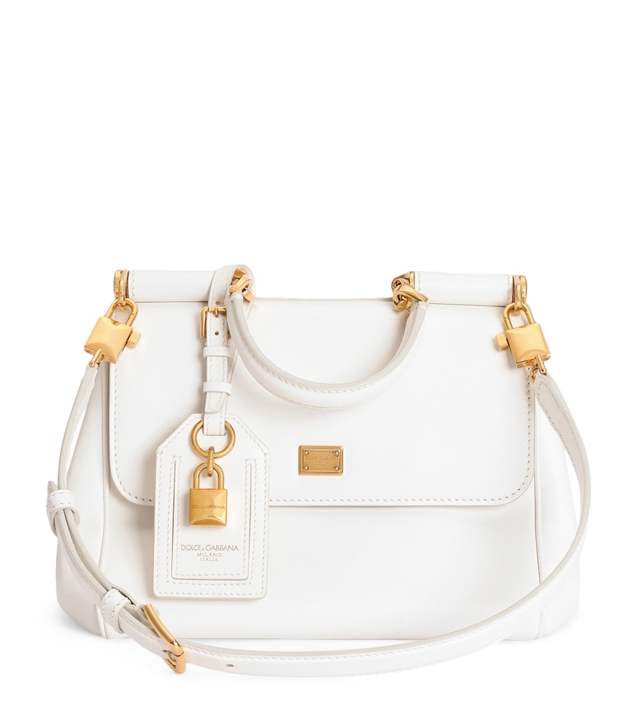 Dolce&Gabbana Leather My Sicily Top-Handle Bag Natural White Image 1
