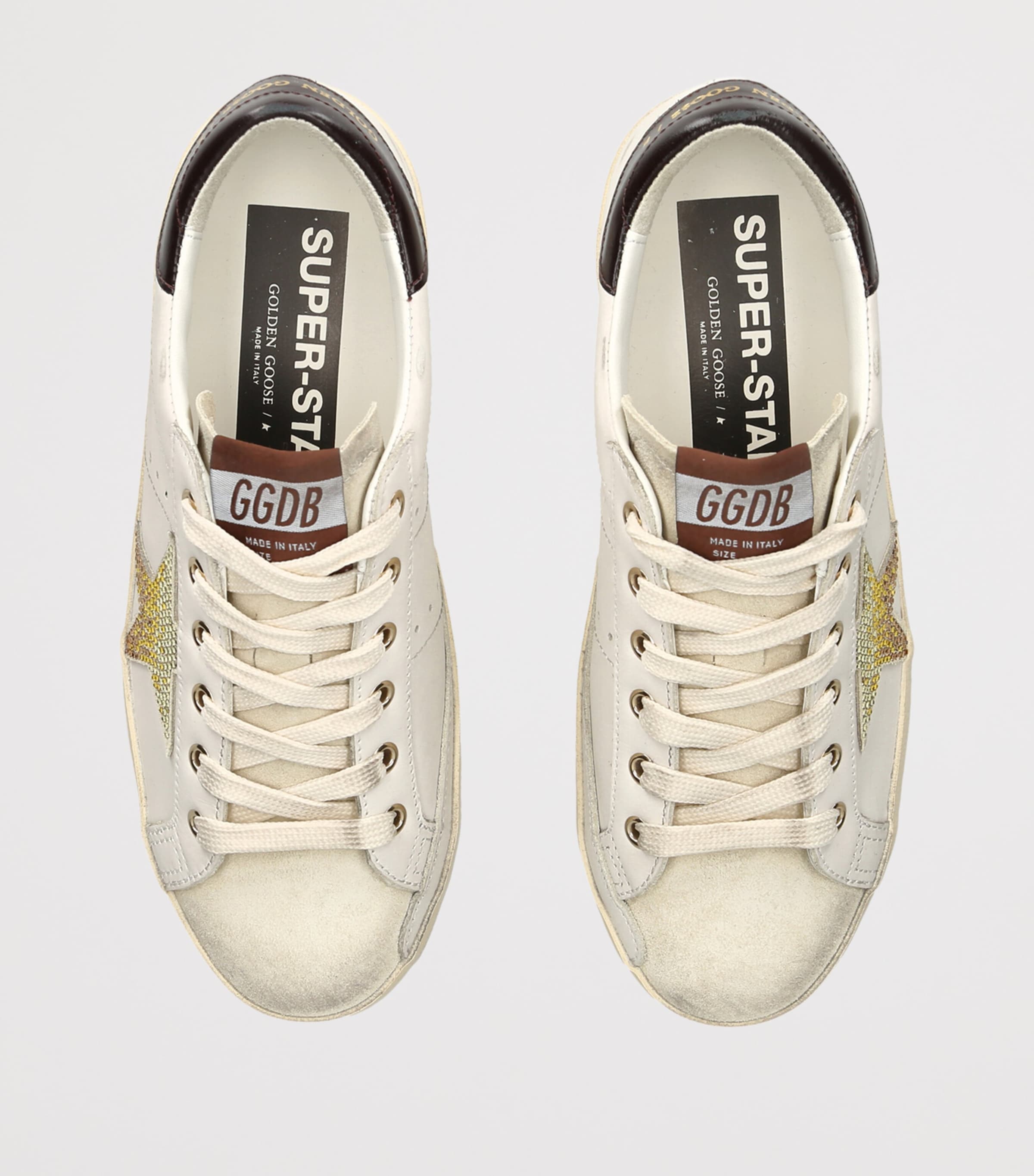 Golden Goose Leather Super Star Sneakers White/comb Image 4