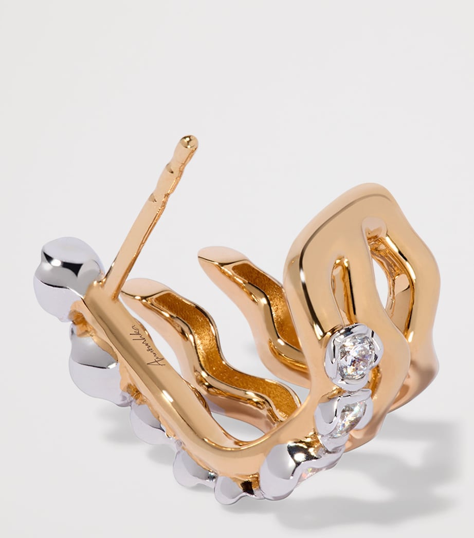 Annoushka Yellow Gold and Diamond Mythology Evil Eye Charm Image 2