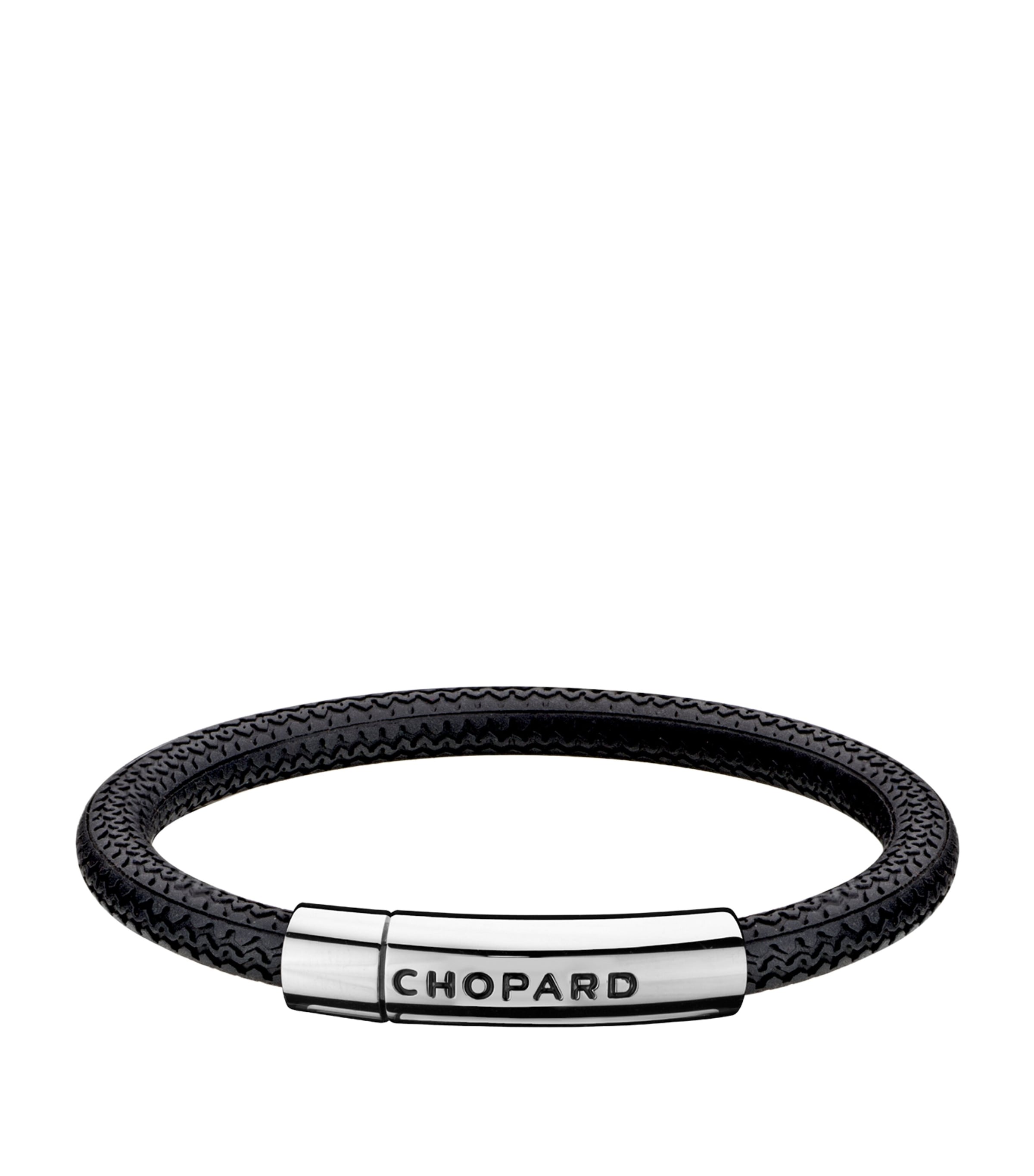 Chopard Stainless Steel Mille Miglia Bracelet In Black