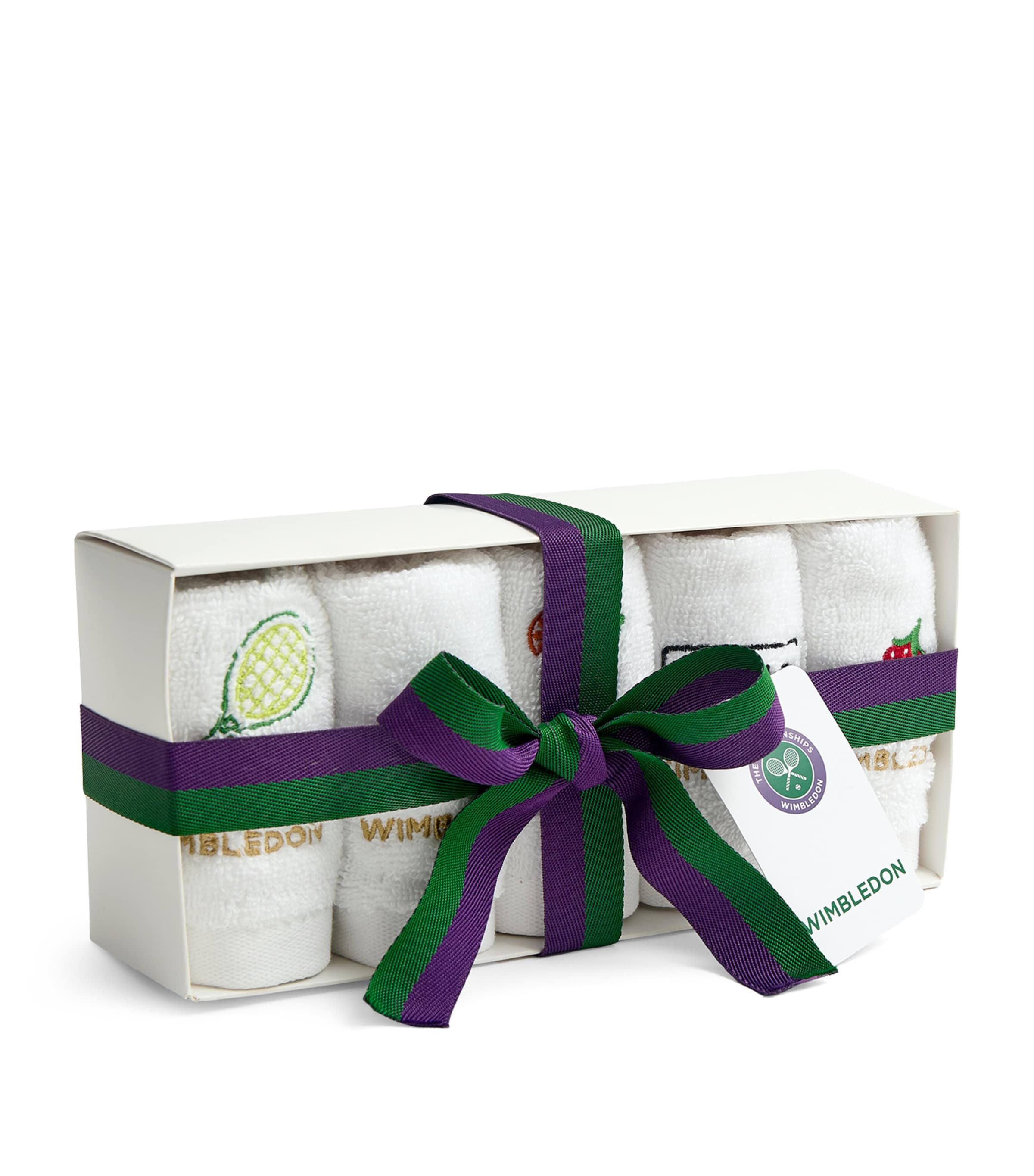 Christy x Wimbledon Face Cloths (Pack of 5) White Mix Image 9