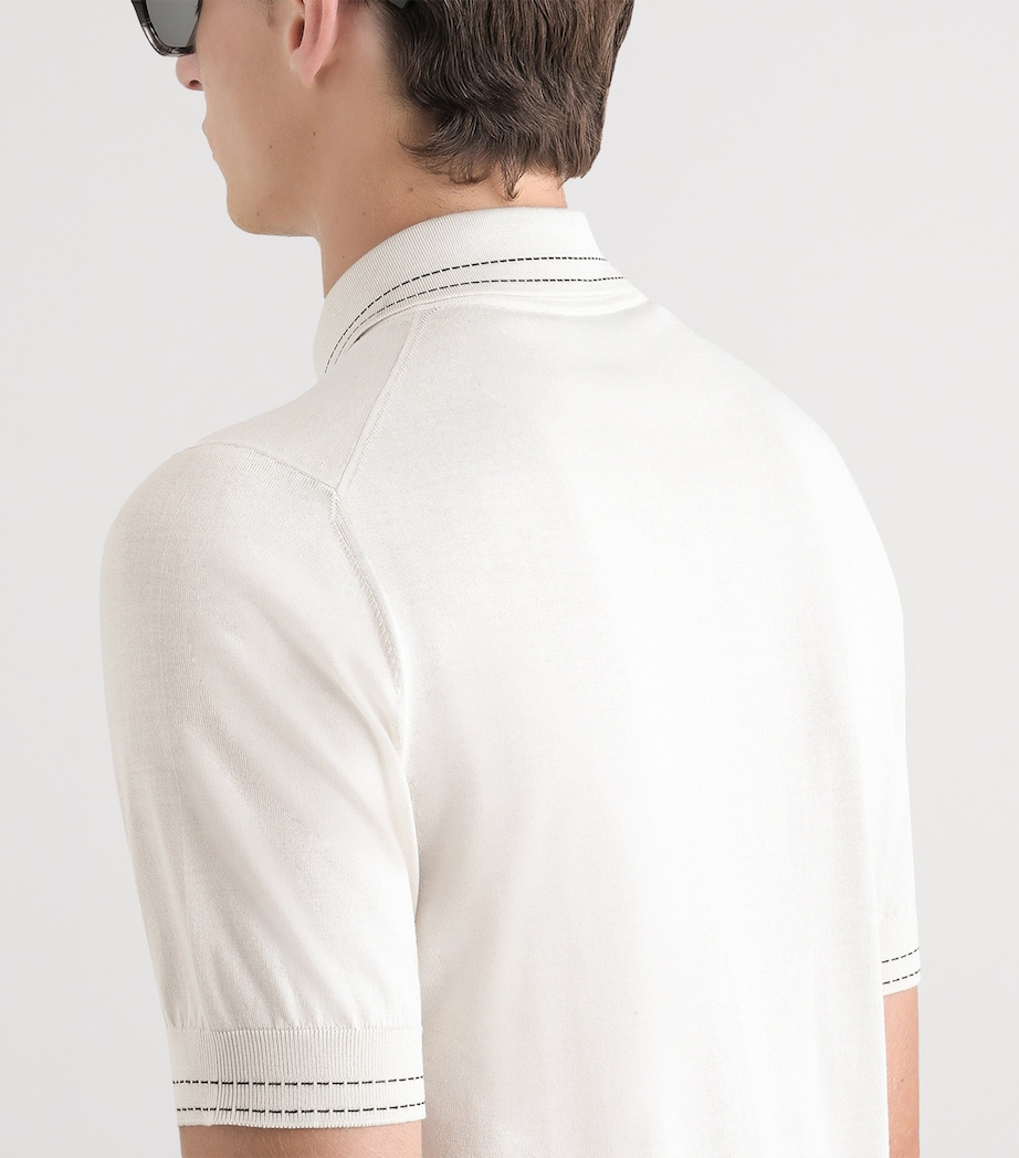 Silk Polo Shirt W0001-NATURAL W Image 5