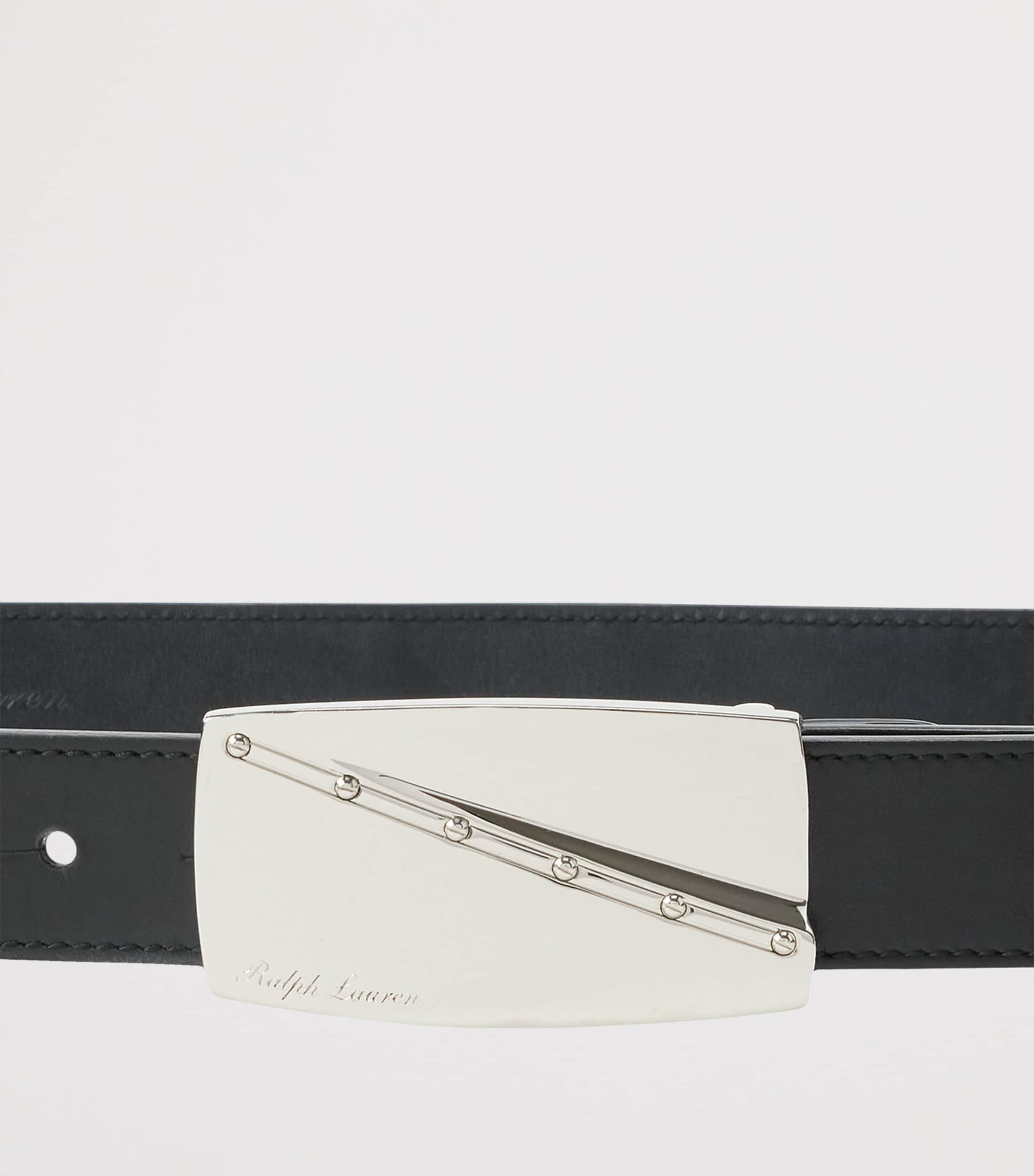 Ralph Lauren Collection Leather Buckle Belt Black Image 2