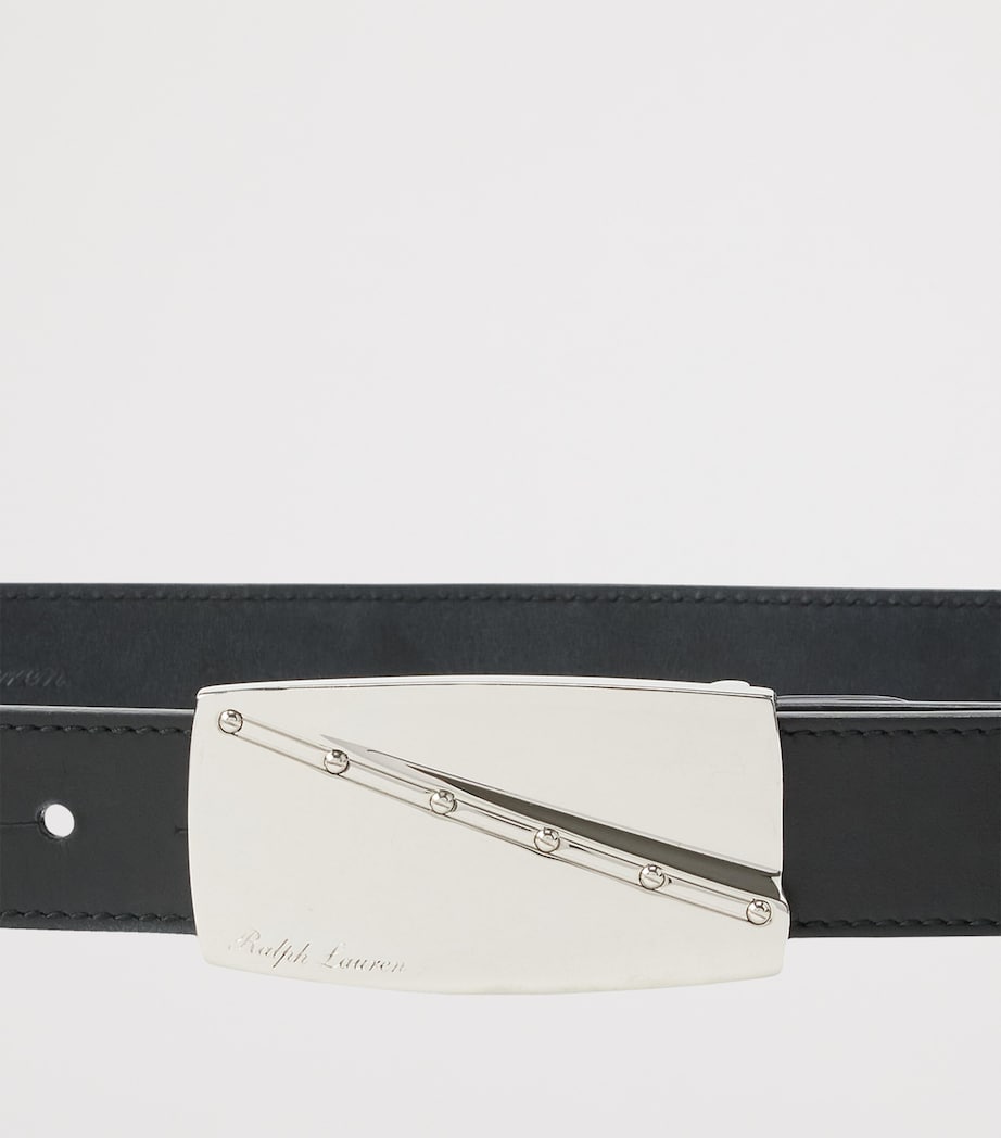 Ralph Lauren Collection Leather Buckle Belt Black Image 2