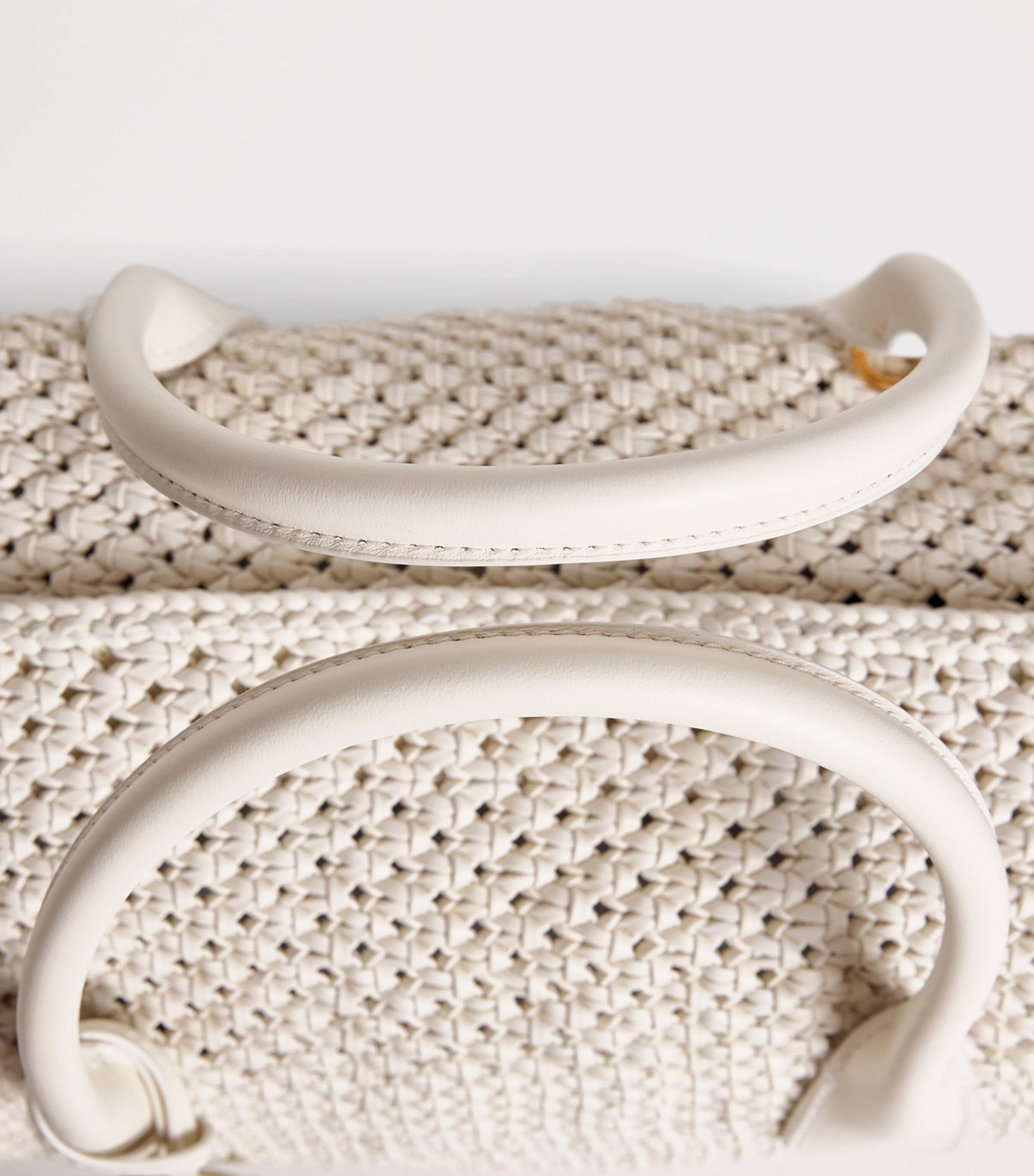 Leather Bellport Satchel Bag FROSTING Image 4