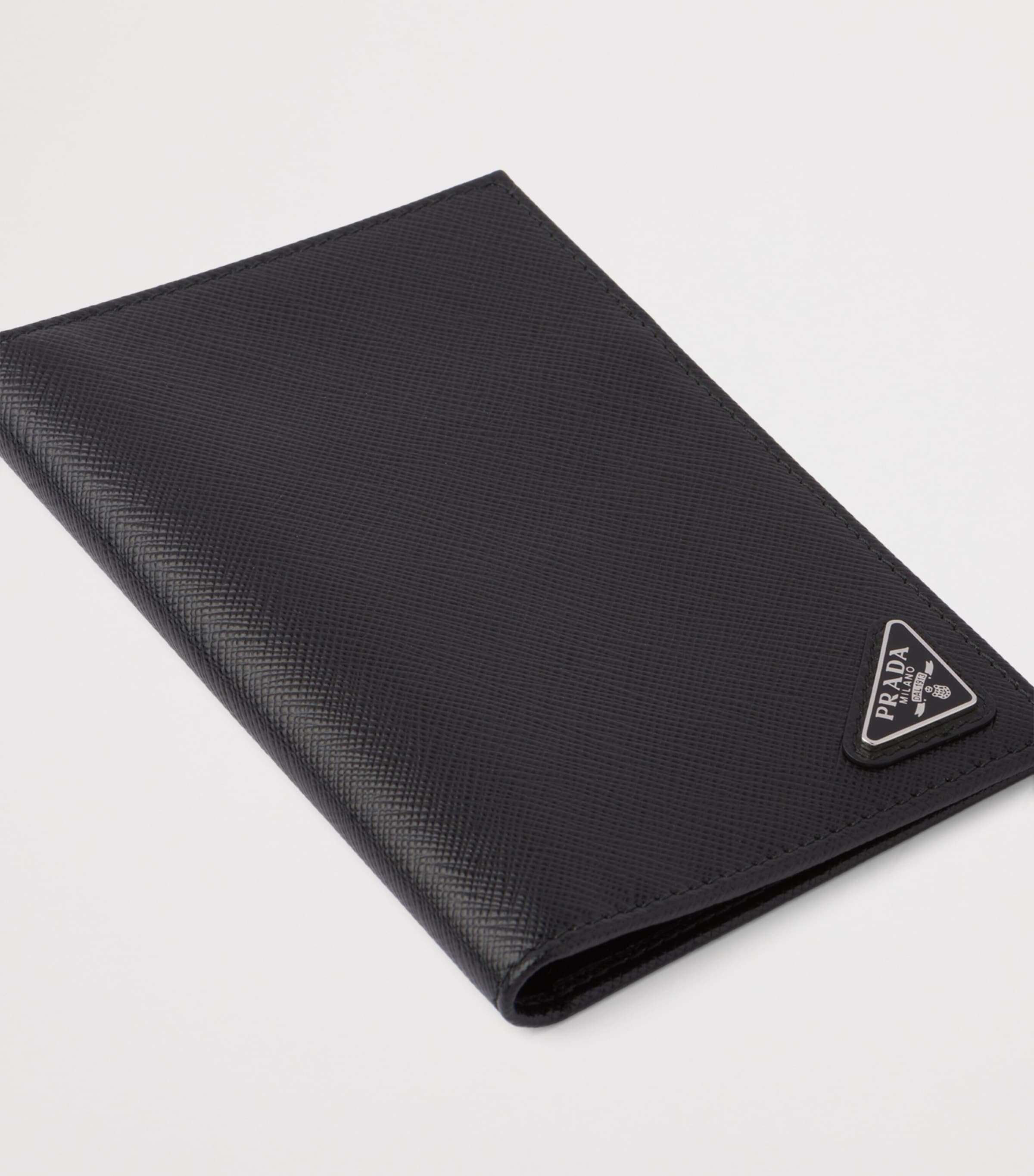 Saffiano Leather Logo Passport Holder F0002 Image 3