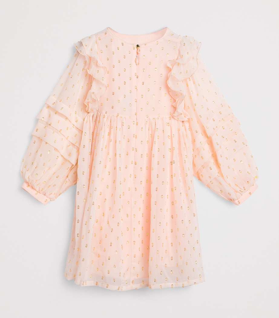 Silk Ruffled Ceremony Dress (14 Years) PETAL PINK Image 2