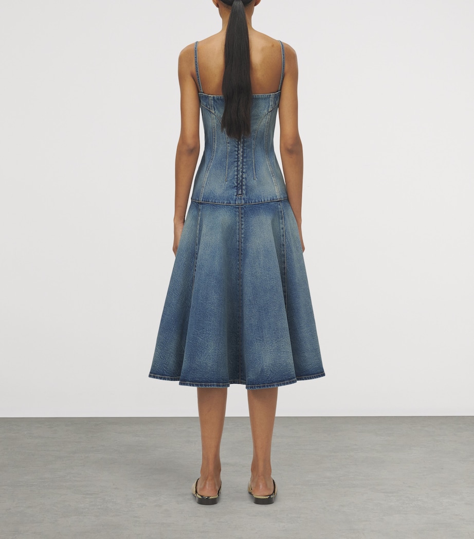 Denim Midi Dress 4315 Image 4