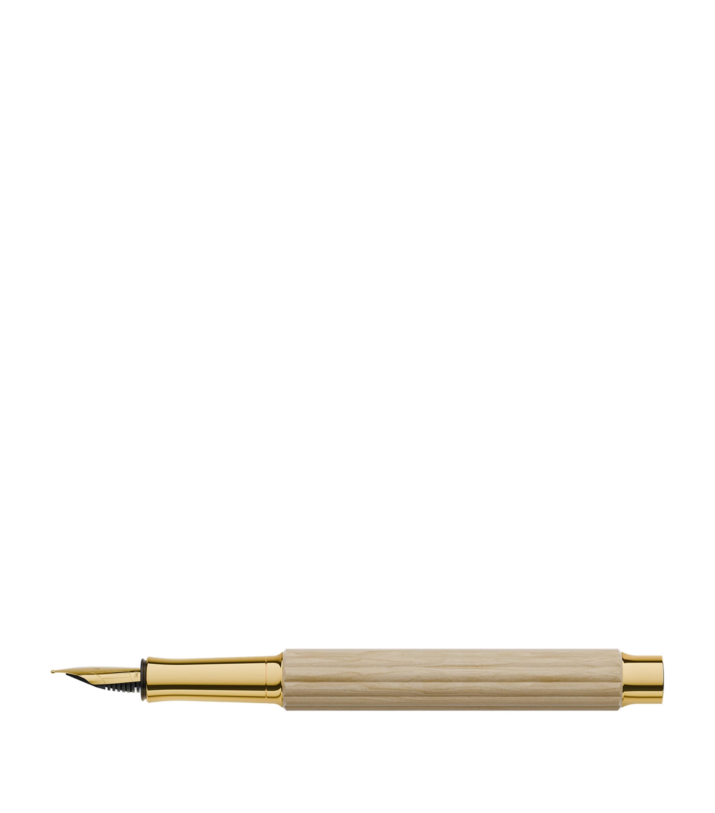 Graf von Faber-Castell Gold-Trim Hornbeam Wood Bloom Fountain Pen Gold Image 3