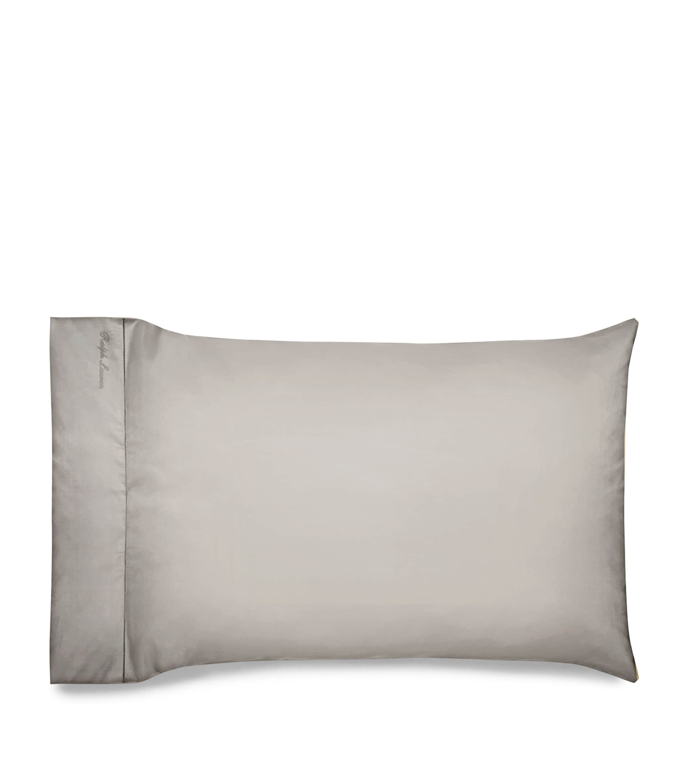 Langdon Standard Housewife Pillowcase Pair (50cm x 75cm) SILVER Image 2