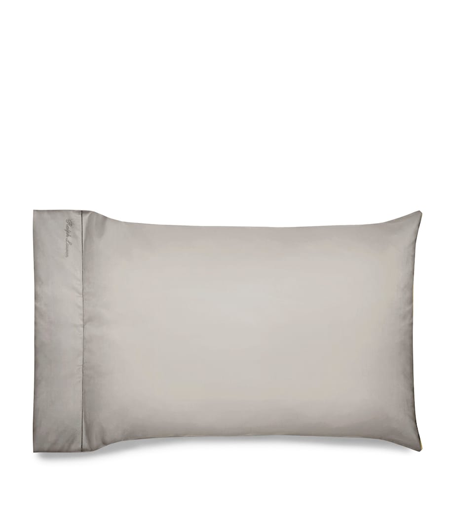 Langdon Standard Housewife Pillowcase Pair (50cm x 75cm) SILVER Image 2