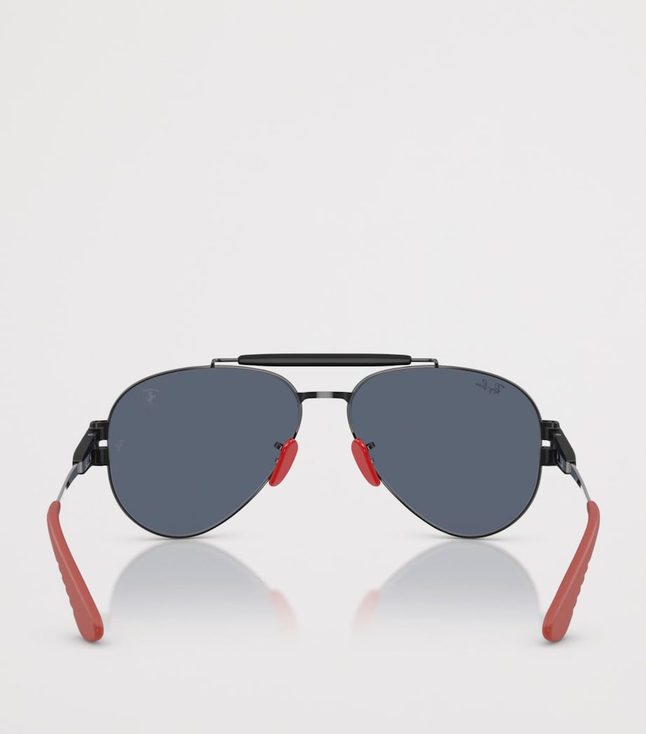 Ray-Ban RB3762M Scuderia Ferrari Collection Phantos Sunglasses Black Image 4