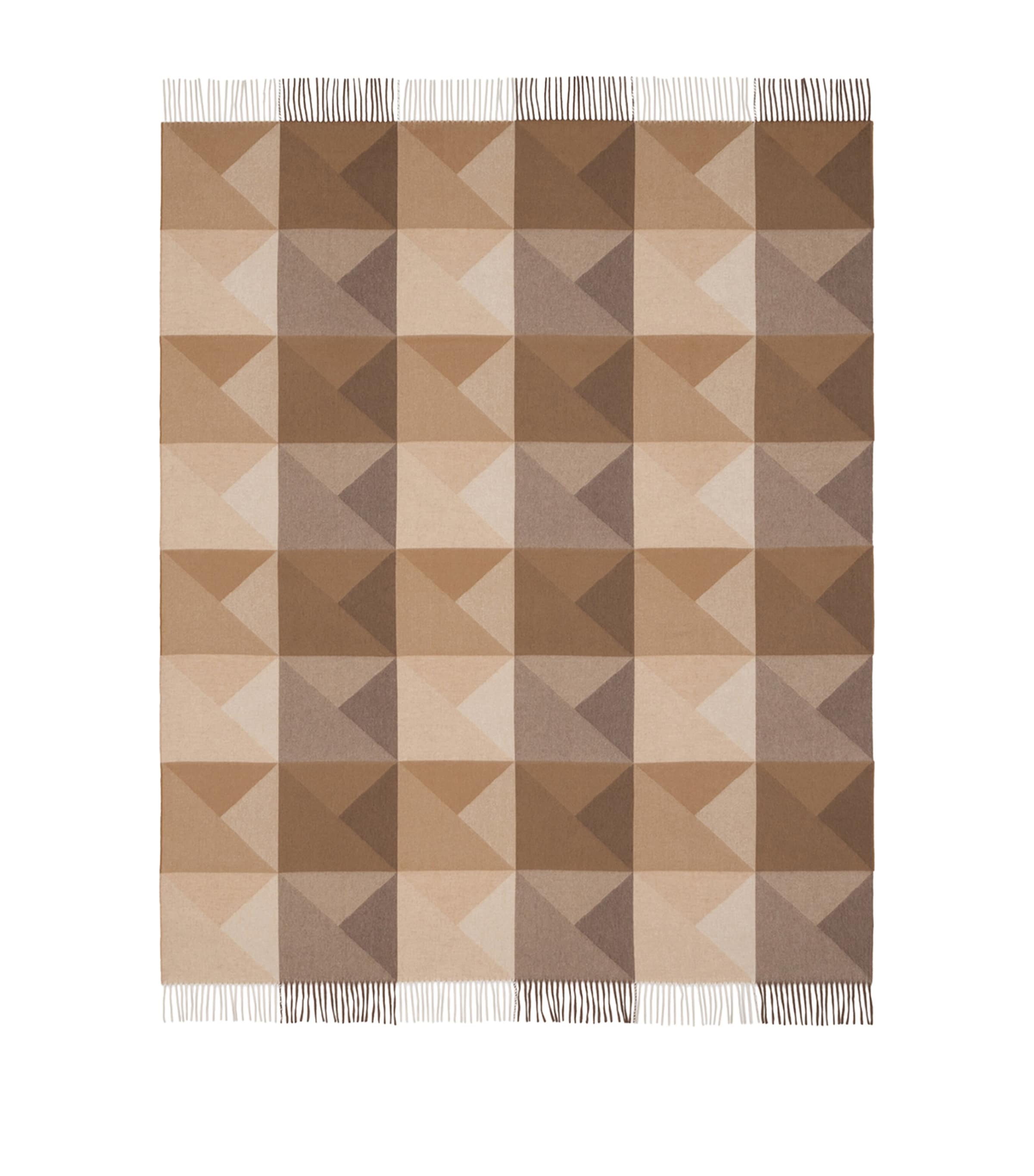 Begg X Co Cashmere Arran Braque Throw In Neutral