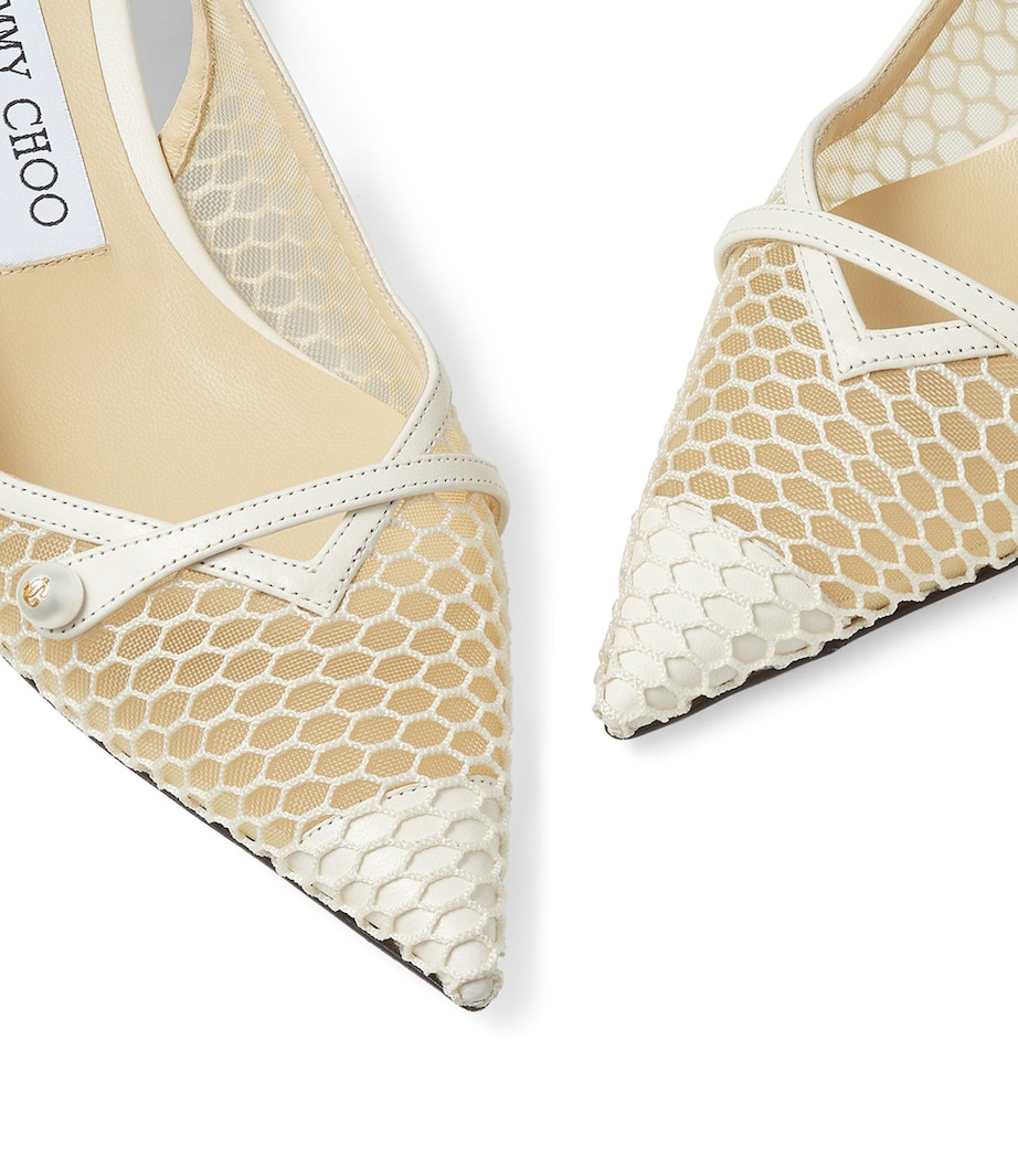 Amita 45 Mesh Pumps WHITE/LATTE Image 6