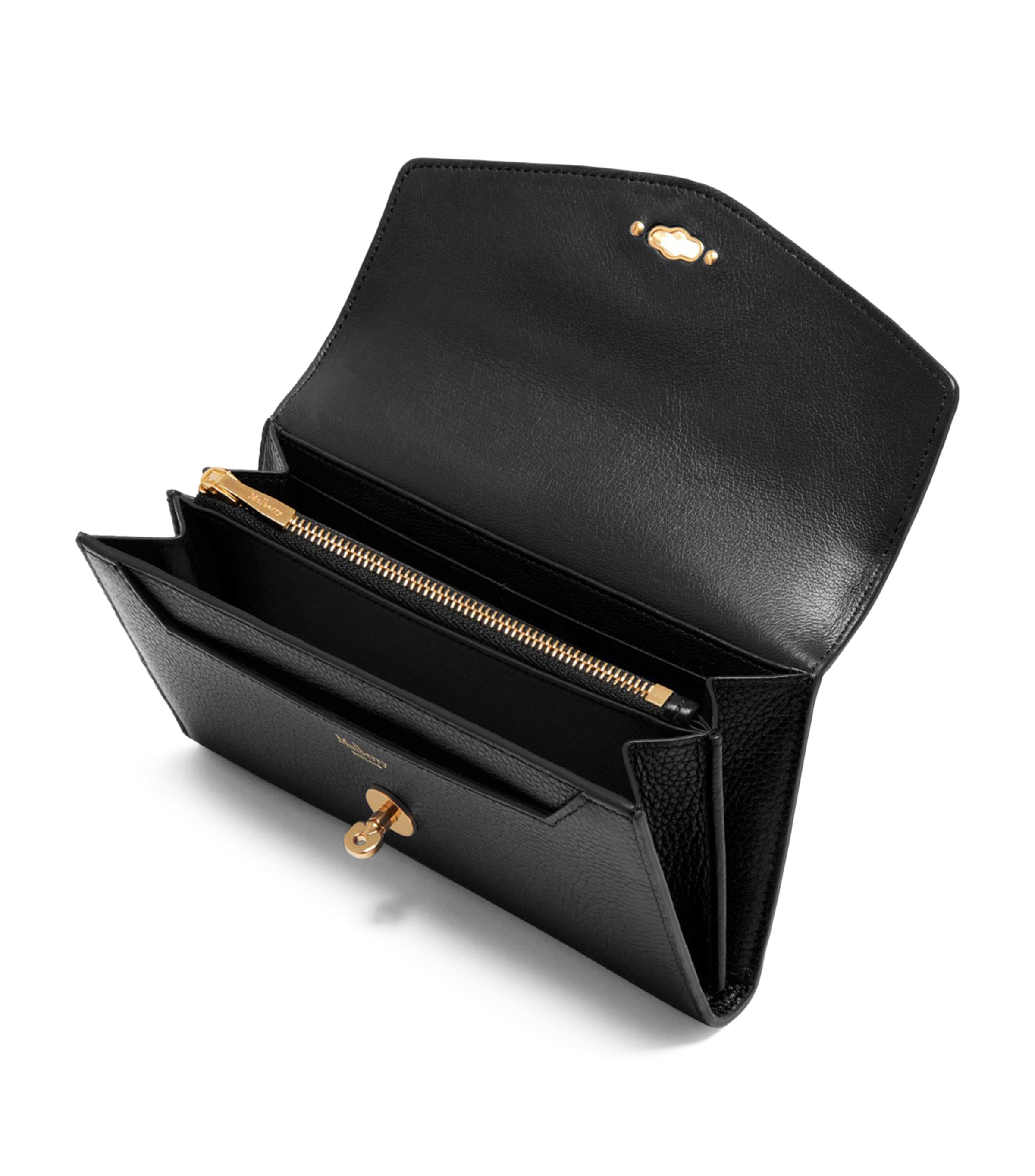 Leather Darley Wallet BLACK Image 3
