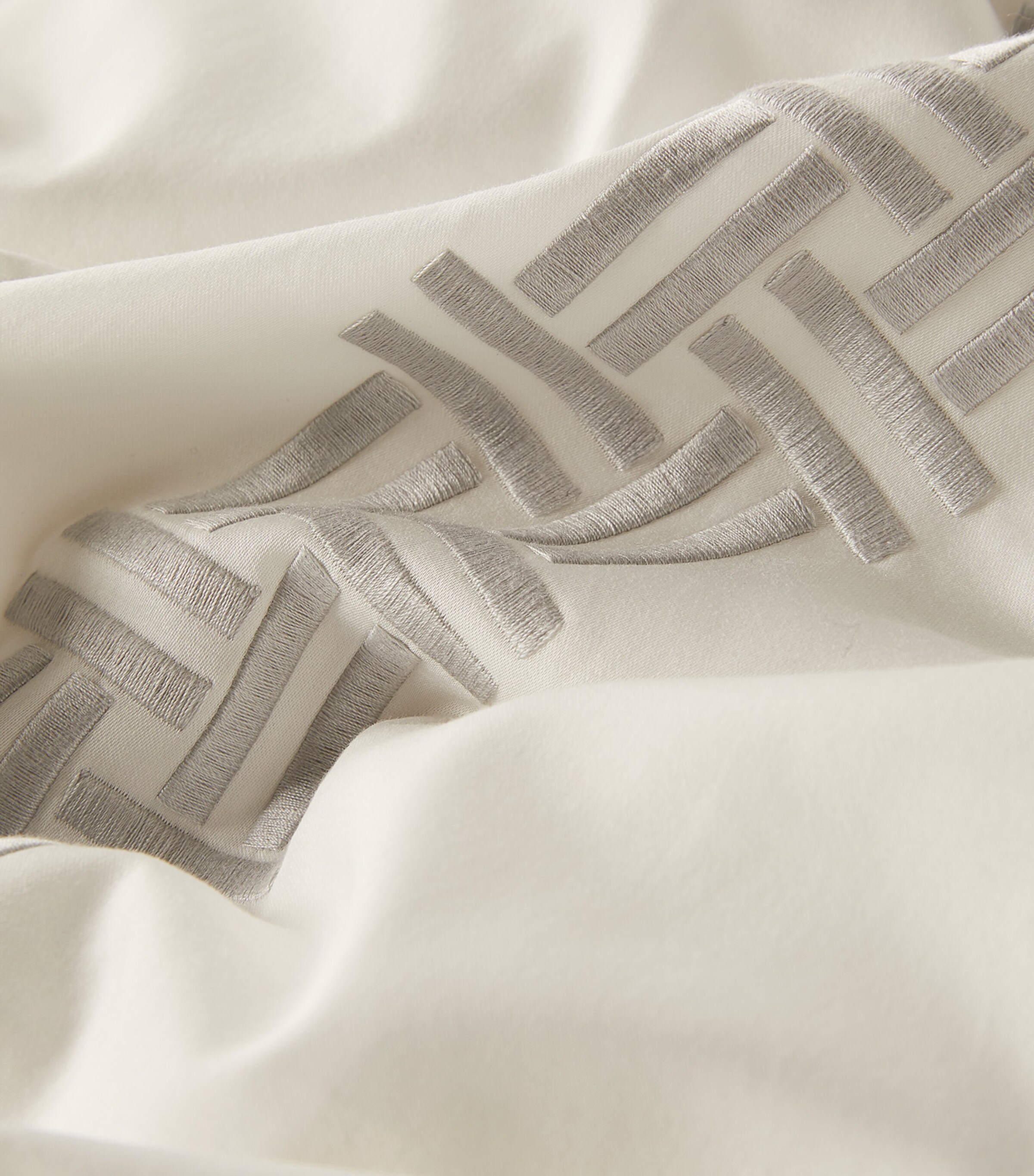Frette Basketweave Oxford Pillowcase (51cm x 71cm) Milkrock Image 7