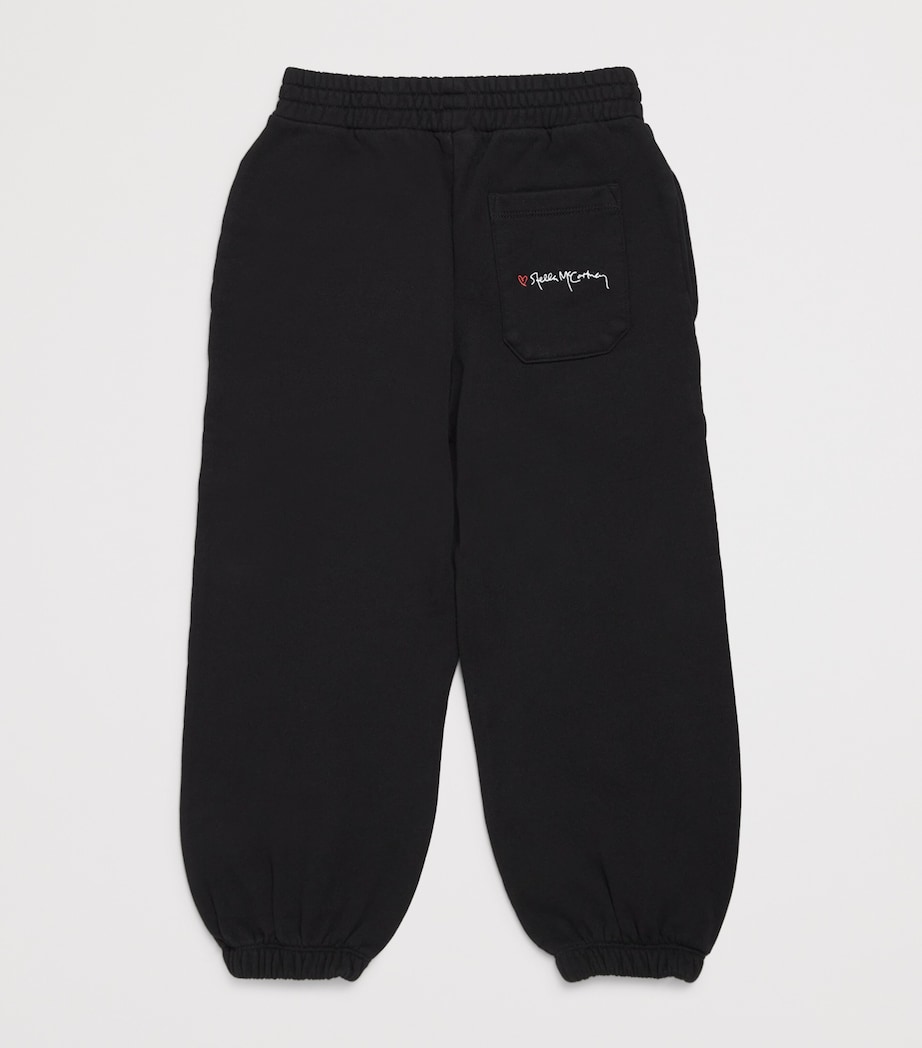 Organic Cotton Logo Sweatpants (3-14+ Years) 961NERO LAVATO Image 2