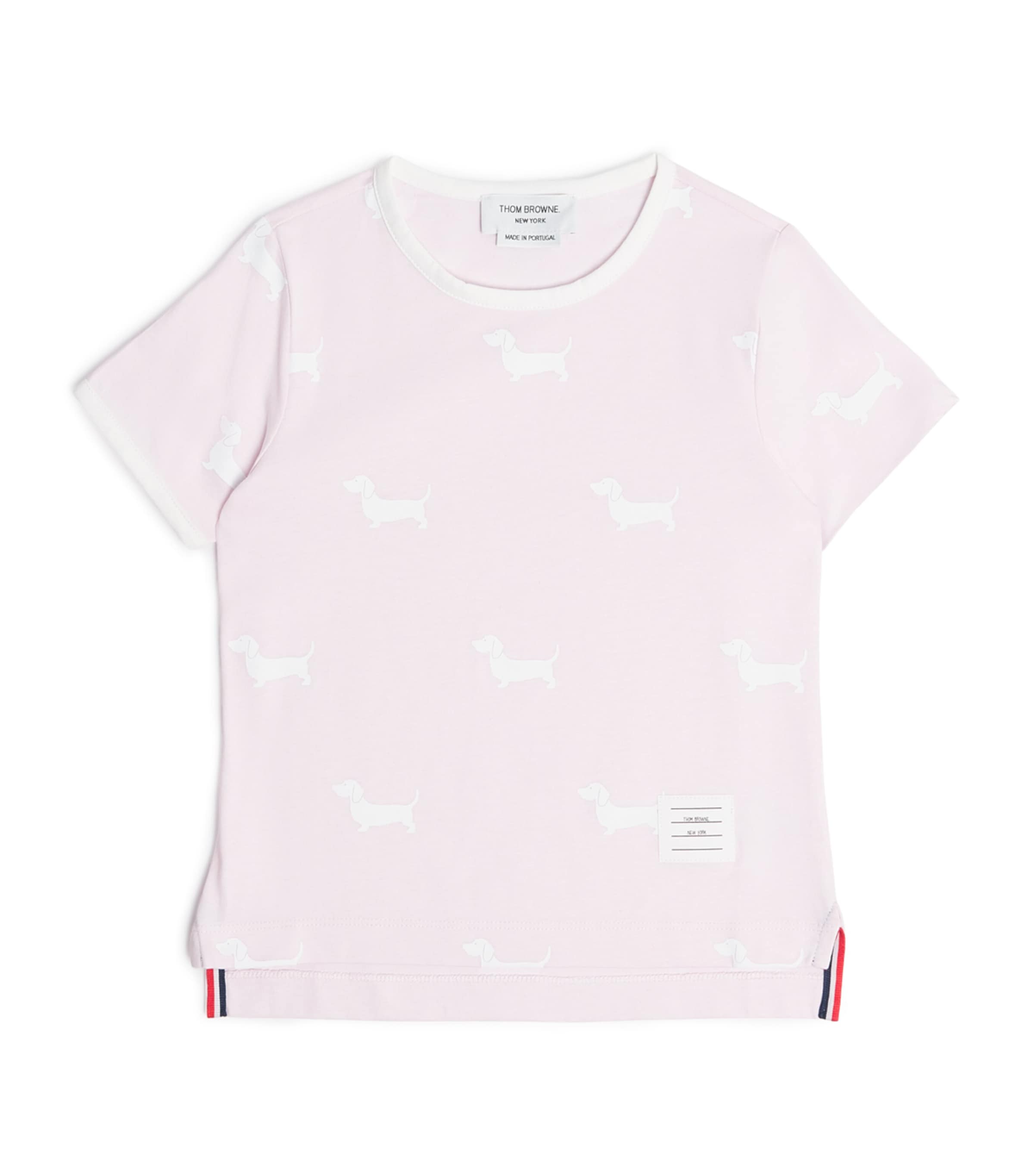Thom Browne Cotton Dog T-shirt In Pink