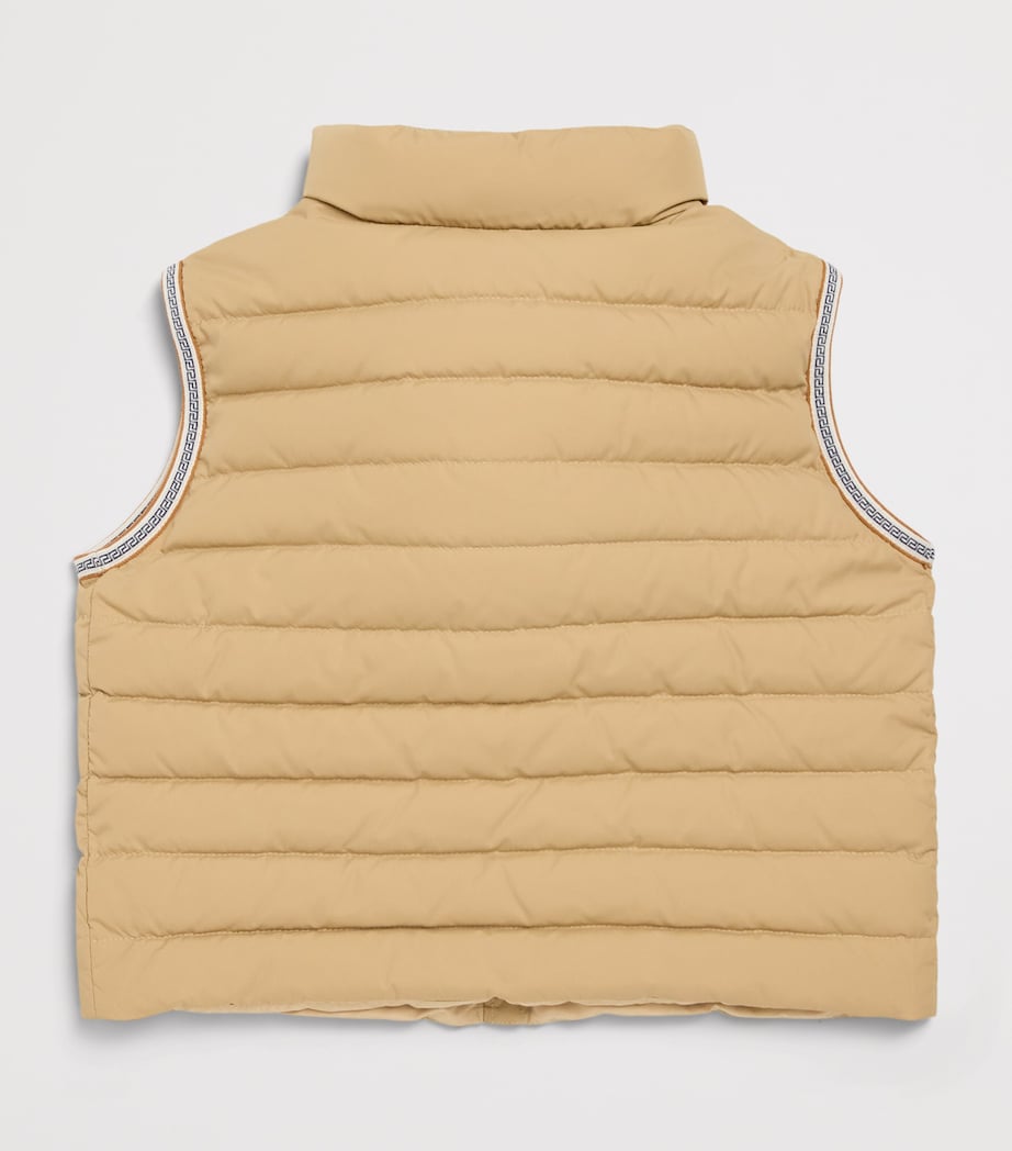Versace Kids Greca-Trim Down Gilet (4-14 Years) Image 2