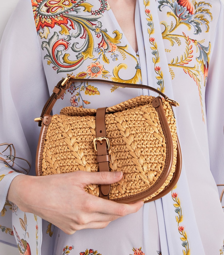 Raffia Pony Cross-Body Bag Y0412 Image 2