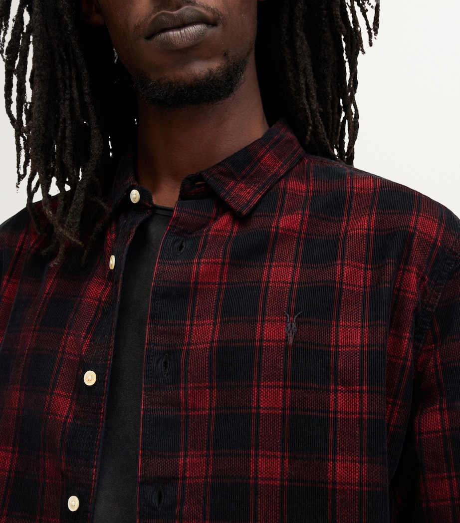 AllSaints Mens Manray Shirt Machine Blue Image 7