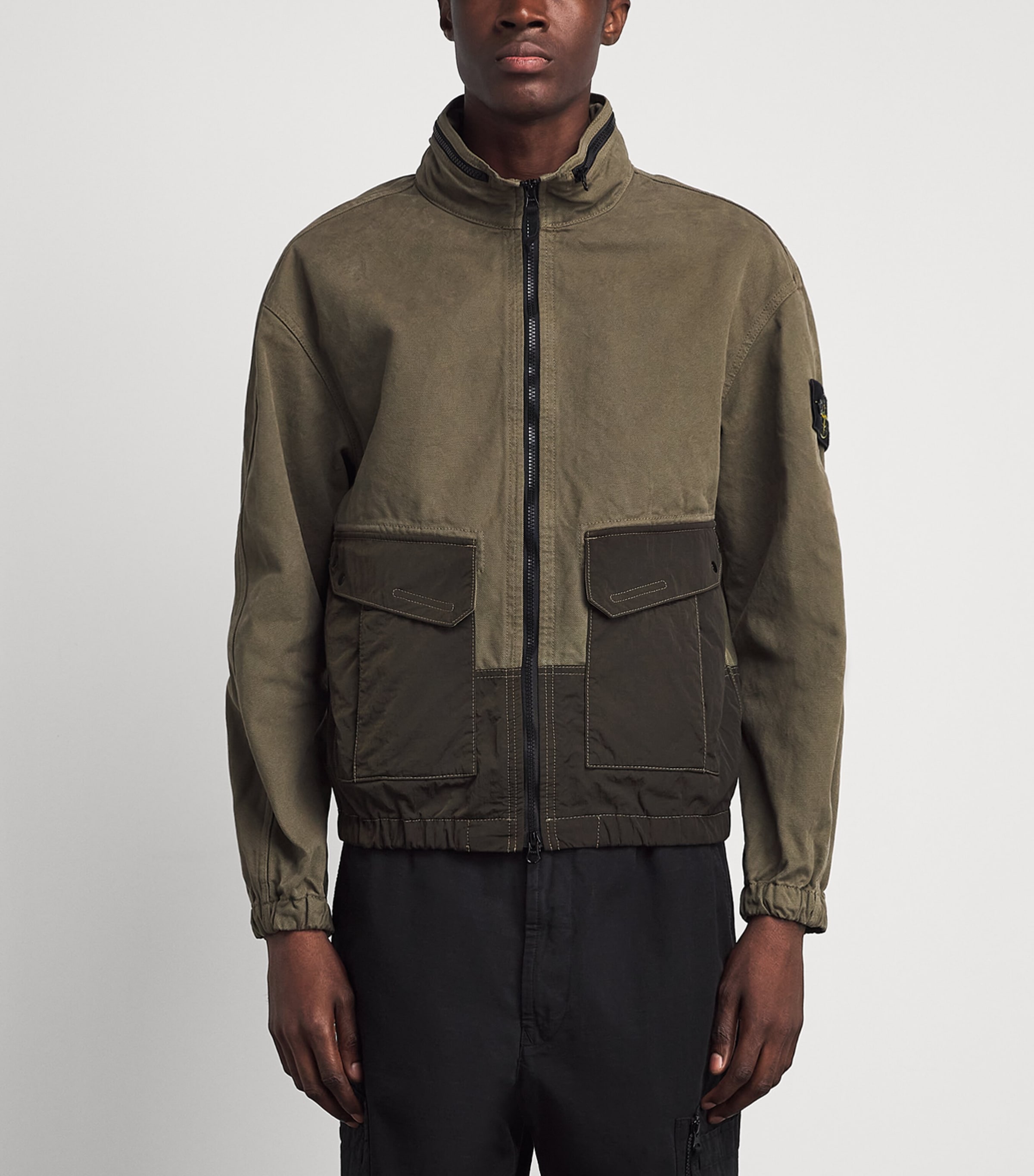 Stone Island Mens Nylon Technical Compass Jacket Image 4