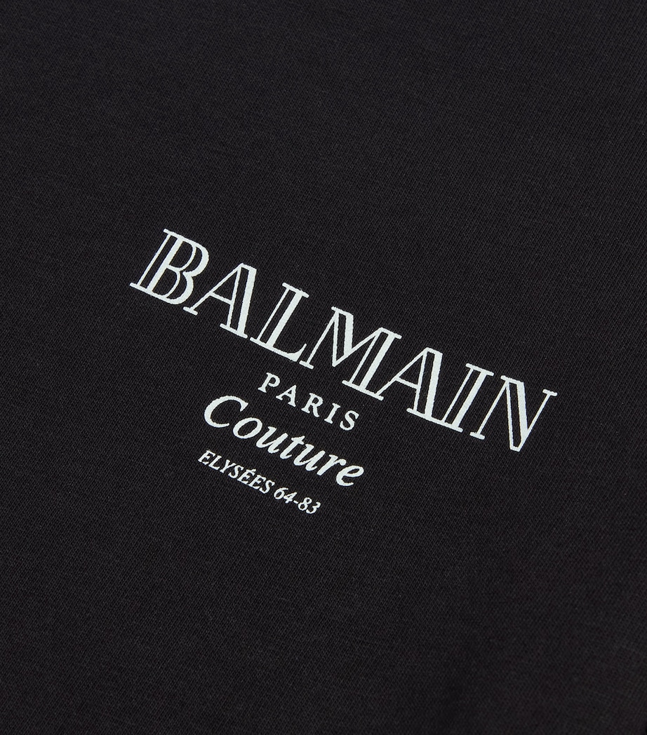 Mini Text T-Shirt (4-14 Years) 930BCBLACK/WHITE Image 2