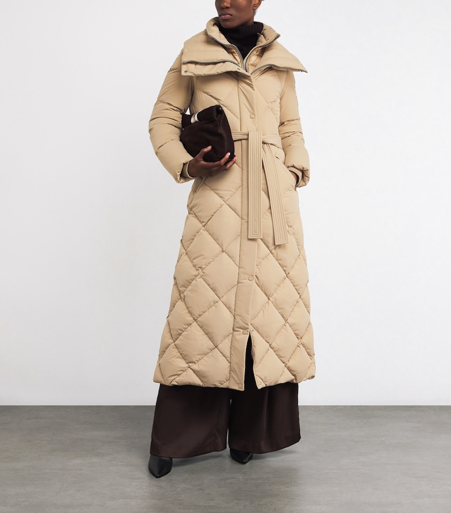 Quilted Layered Laurella Puffer Coat C0274 LIGHT CAMEL Image 2