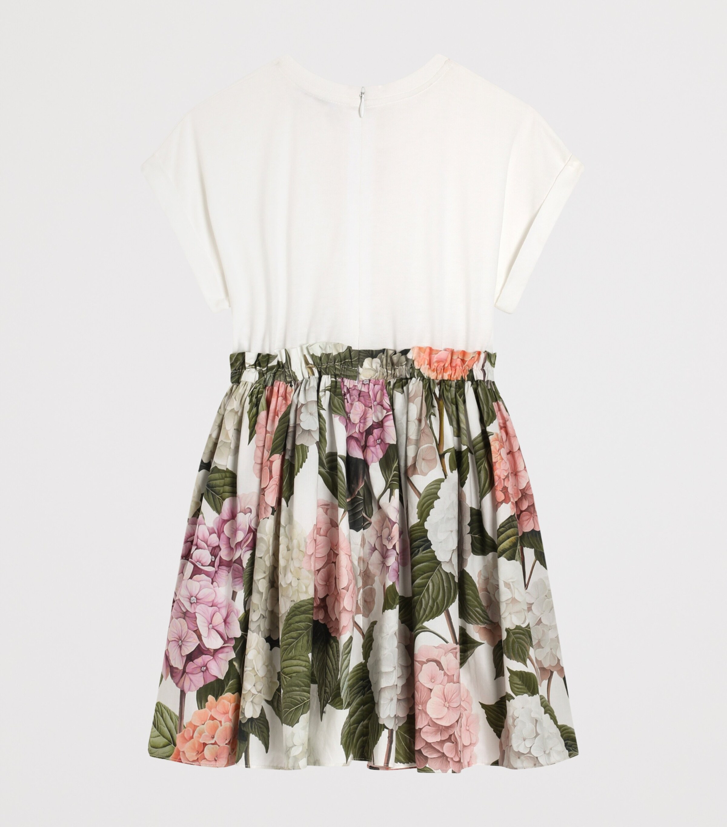 Dolce&Gabbana Kids Cotton Logo Floral Dress (8-12+ Years) Combined Colou Image 2