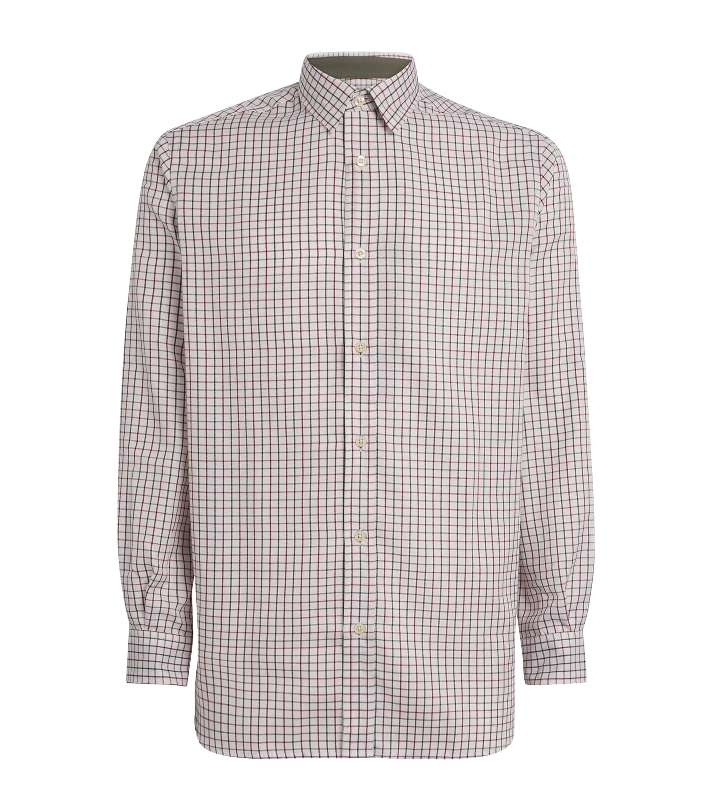 Beretta Twill Check Charlow Shirt In Brown