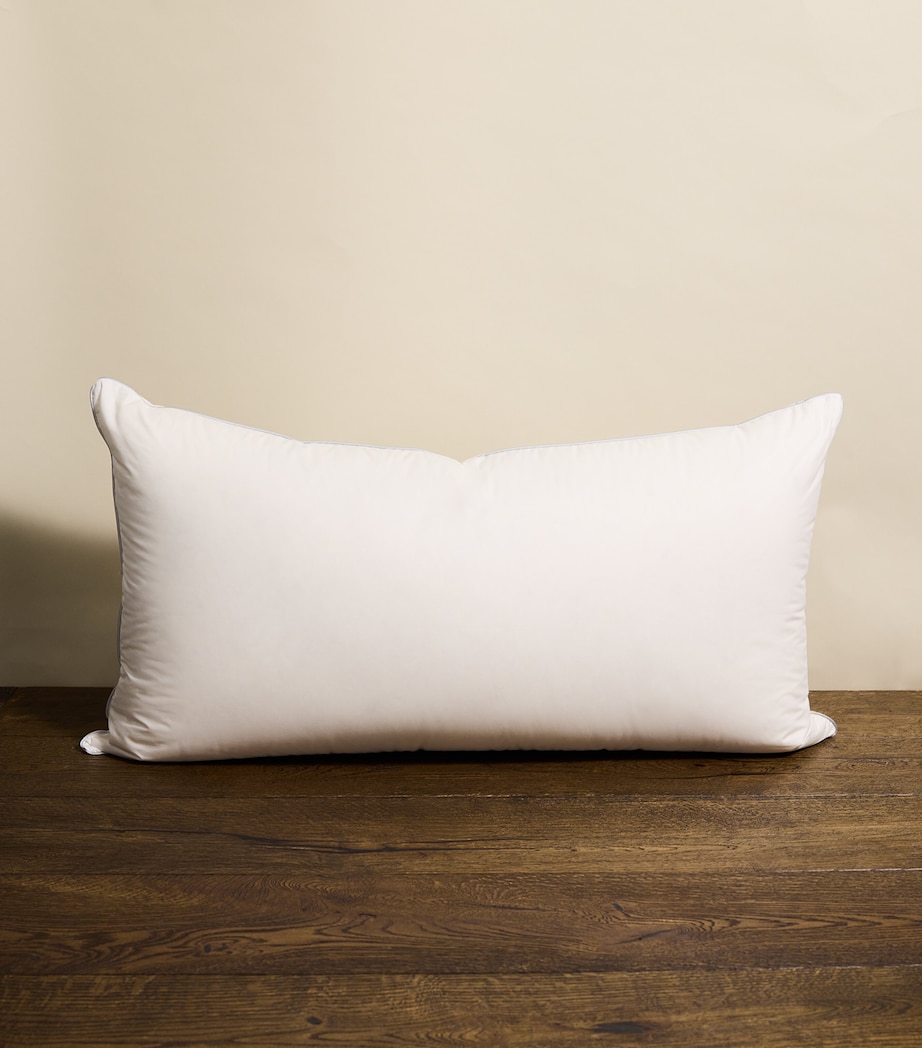 Belgravia Down-Filled Pillow (50cm x 90cm) WHITE Image 1