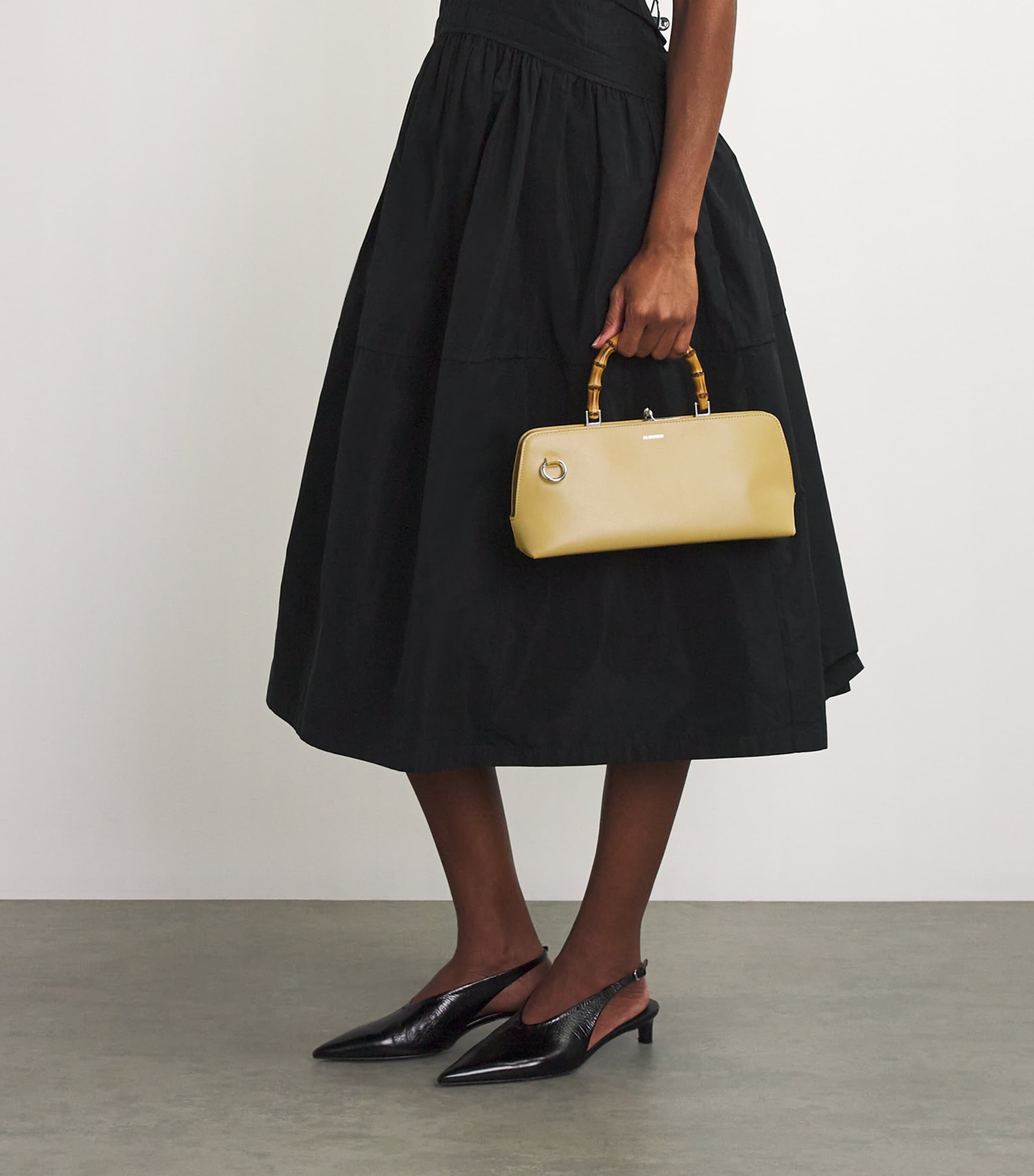 ★ JIL SANDER ★ GOJI BAMBOO SMAL トートバッグ Goji mini bamboo leather tote | JIL SANDER | 네타포르테