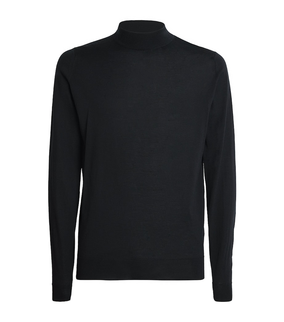 Merino Wool Harcourt Sweater BLACK Image 1