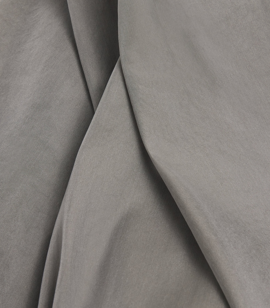 Silk-Blend Stole DARK GREY Image 4