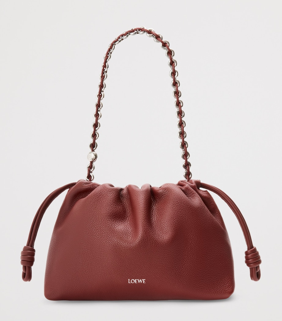 Medium Leather Flamenco Shoulder Bag MAHOGANY Image 2