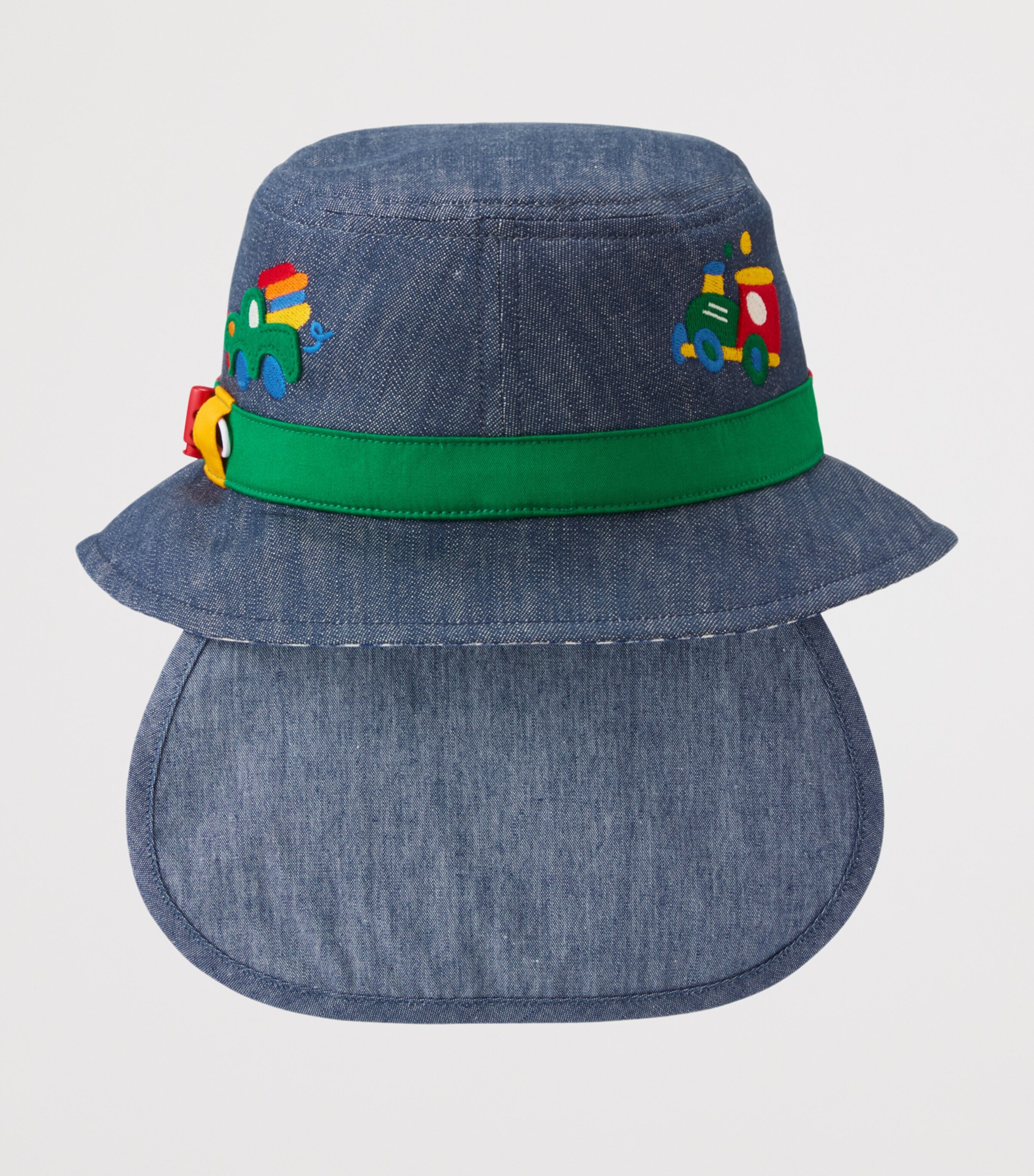 Miki House Denim Embroidered Sun Hat Image 6