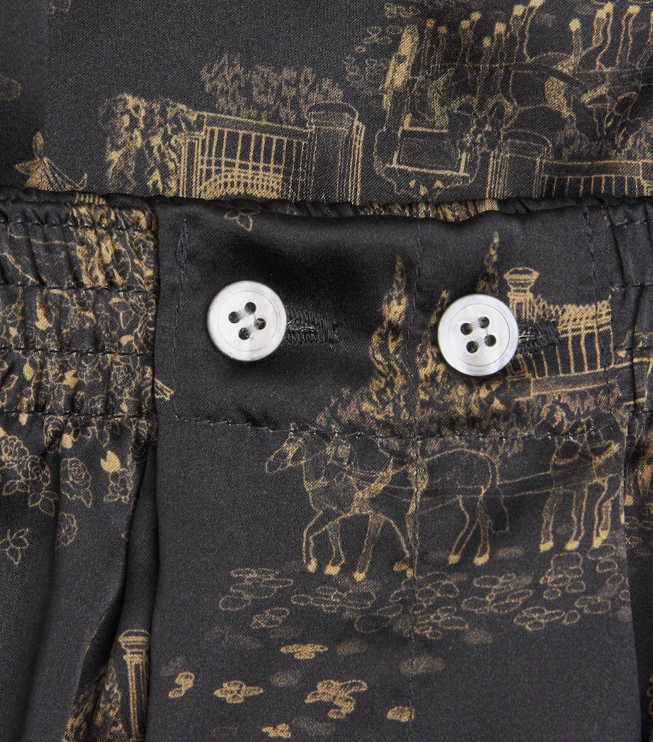 Derek Rose Mens Silk Brindisi Boxer Shorts Bla Image 5