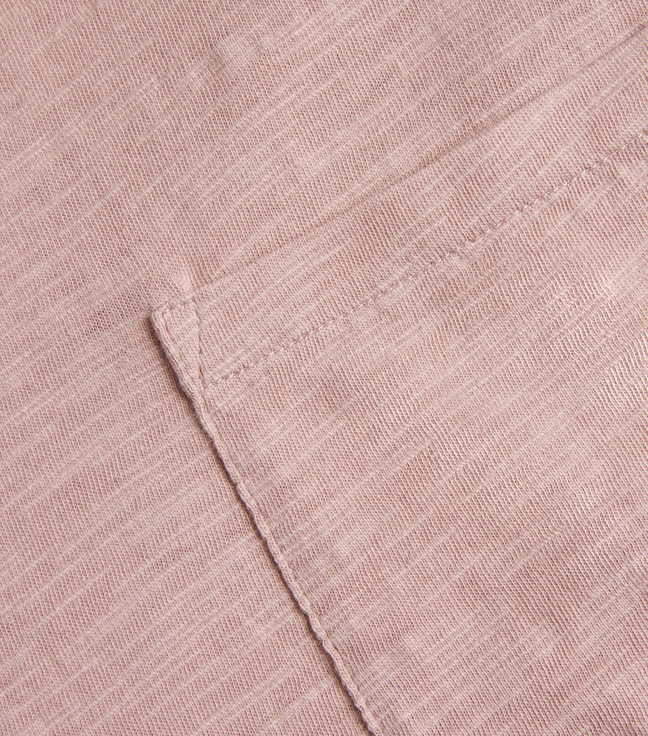 Cotton Kenneth Crew T-Shirt PALE ROSE Image 5