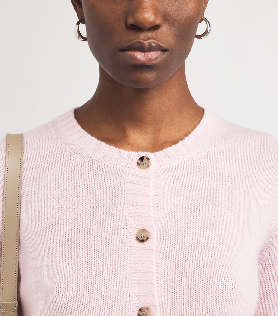 Cashmere Button-Up Cardigan 60/60 PINK Image 6