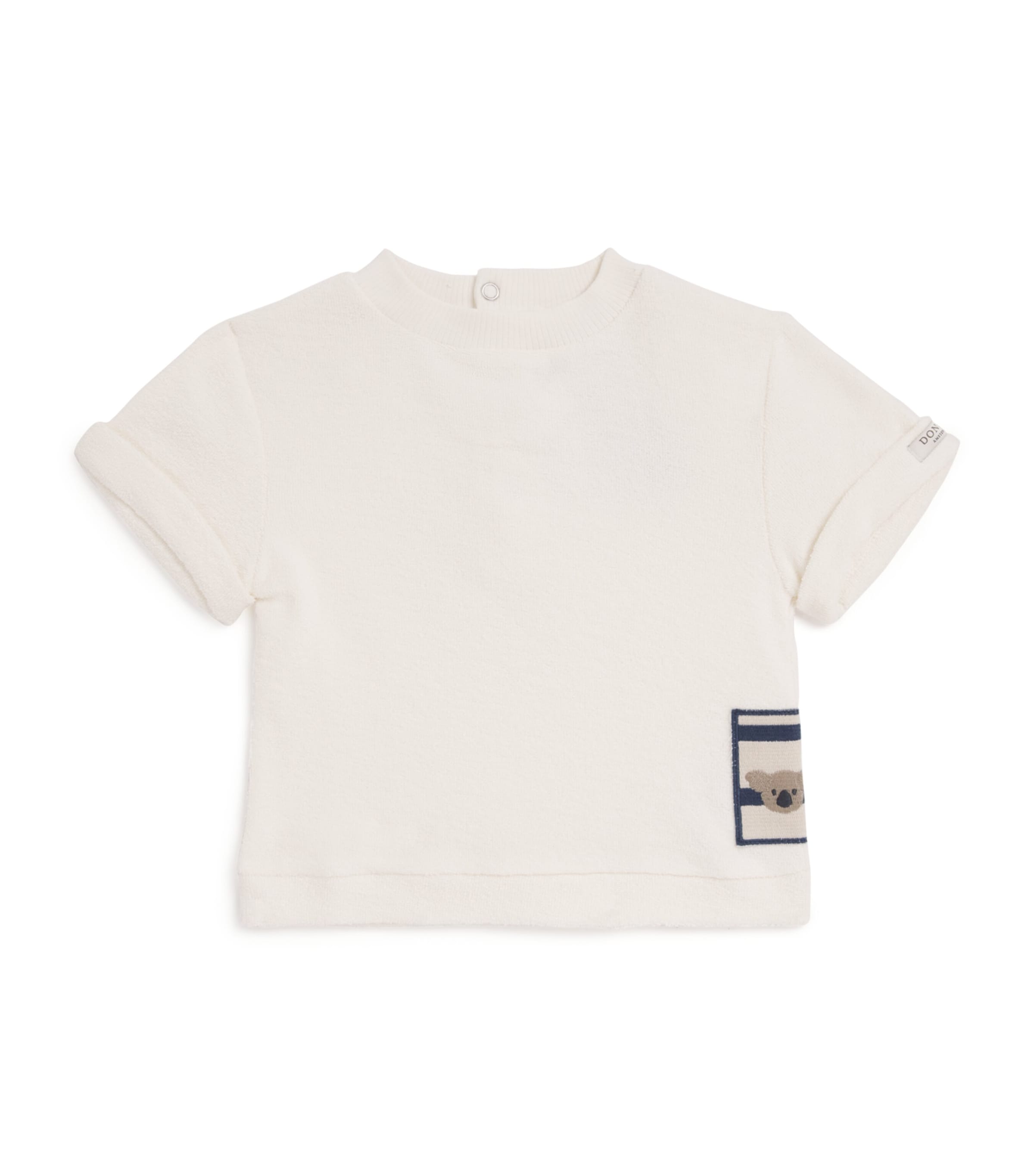 Donsje Embroidered Thommy Bear T-Shirt (0-30 Months) White Image 1