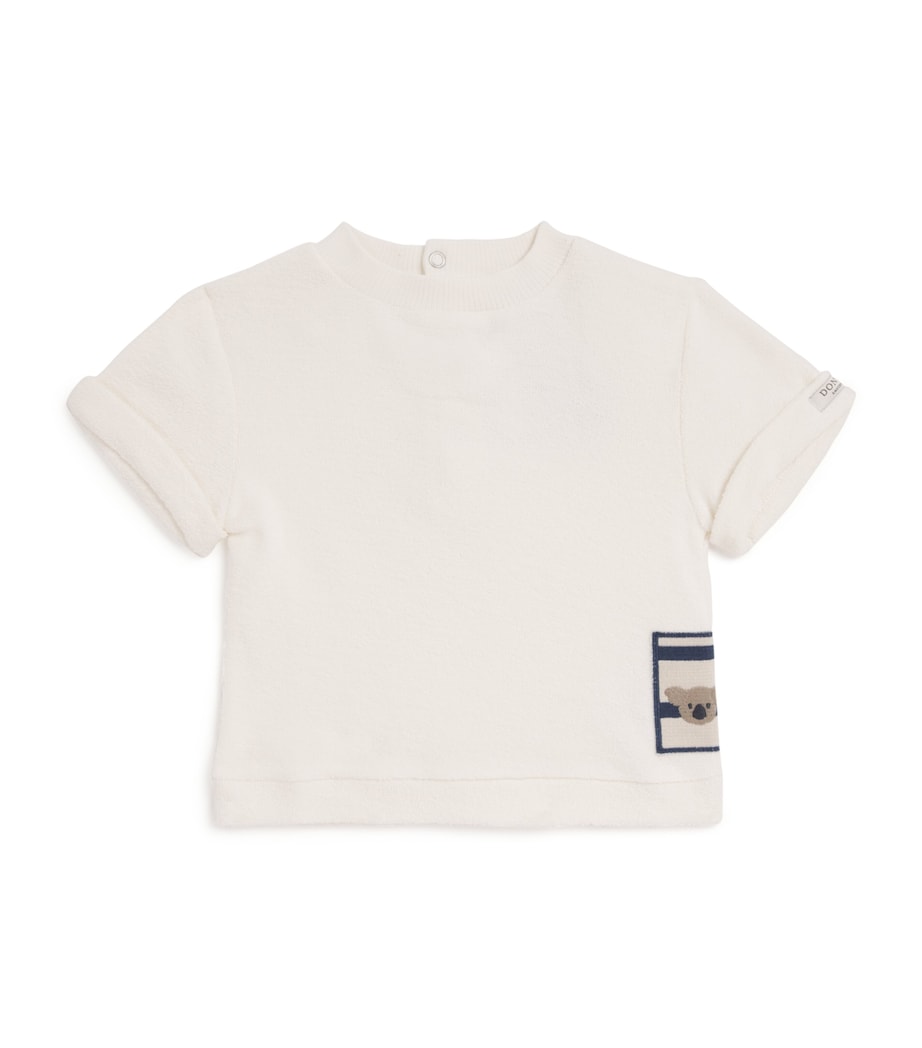 Donsje Embroidered Thommy Bear T-Shirt (0-30 Months) White Image 1