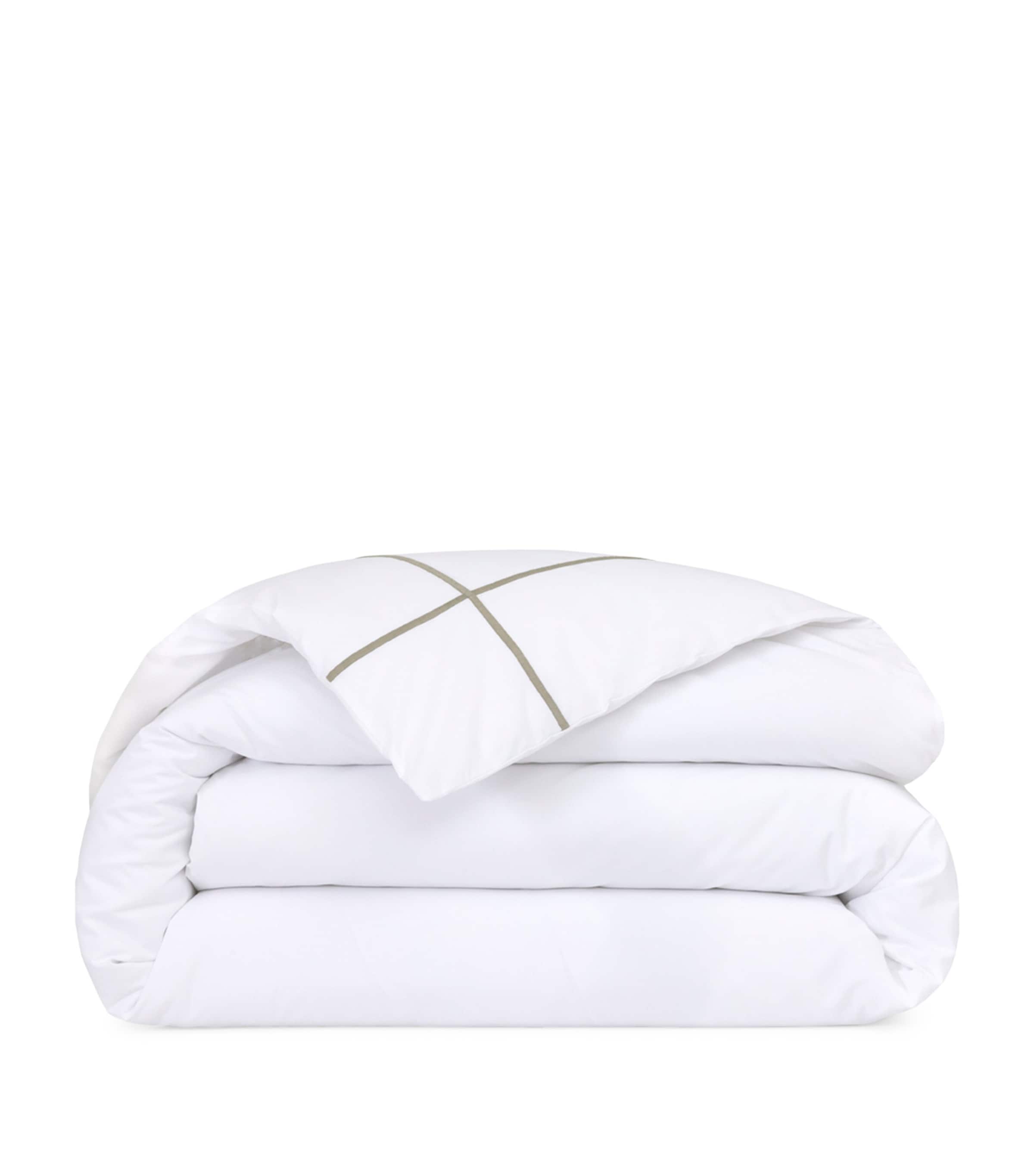 Yves Delorme Athena Double Duvet Cover (200cm x 200cm) Kaki Image 1