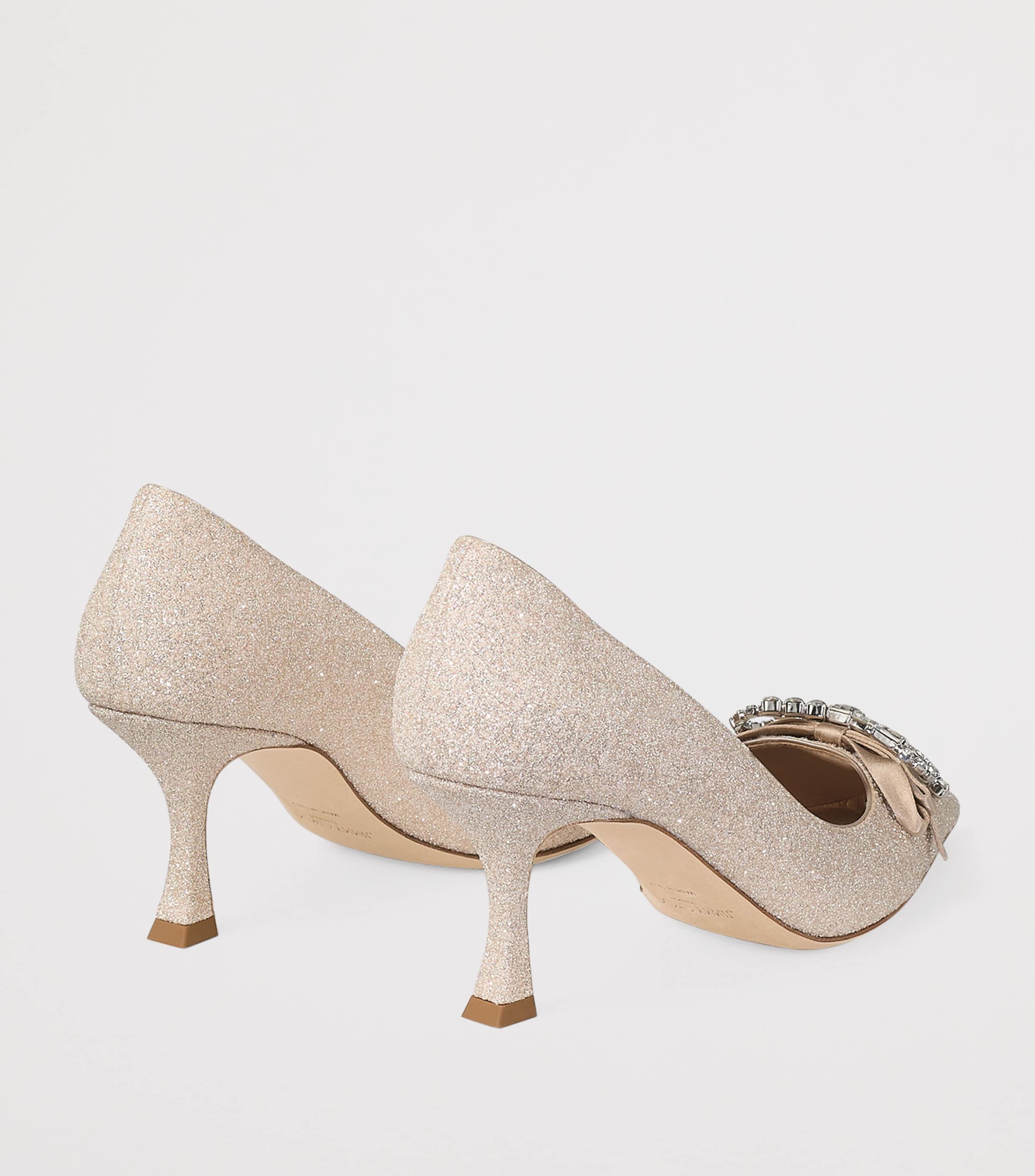 Auria 70 Glittered Pumps LIGHT SOFT GOLD/CRYS Image 4