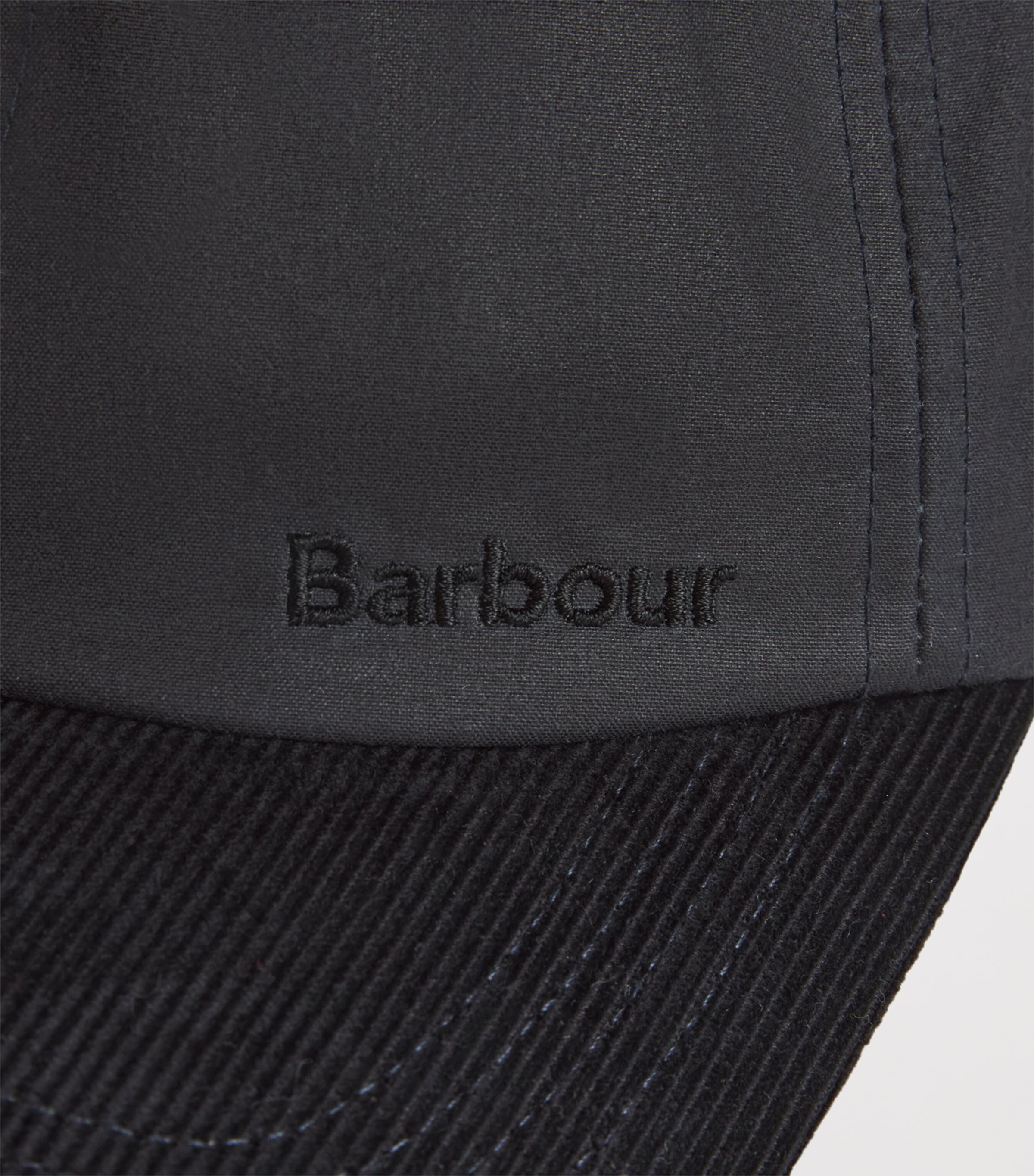 Barbour Cotton Ashby Baseball Cap Navy Image 3