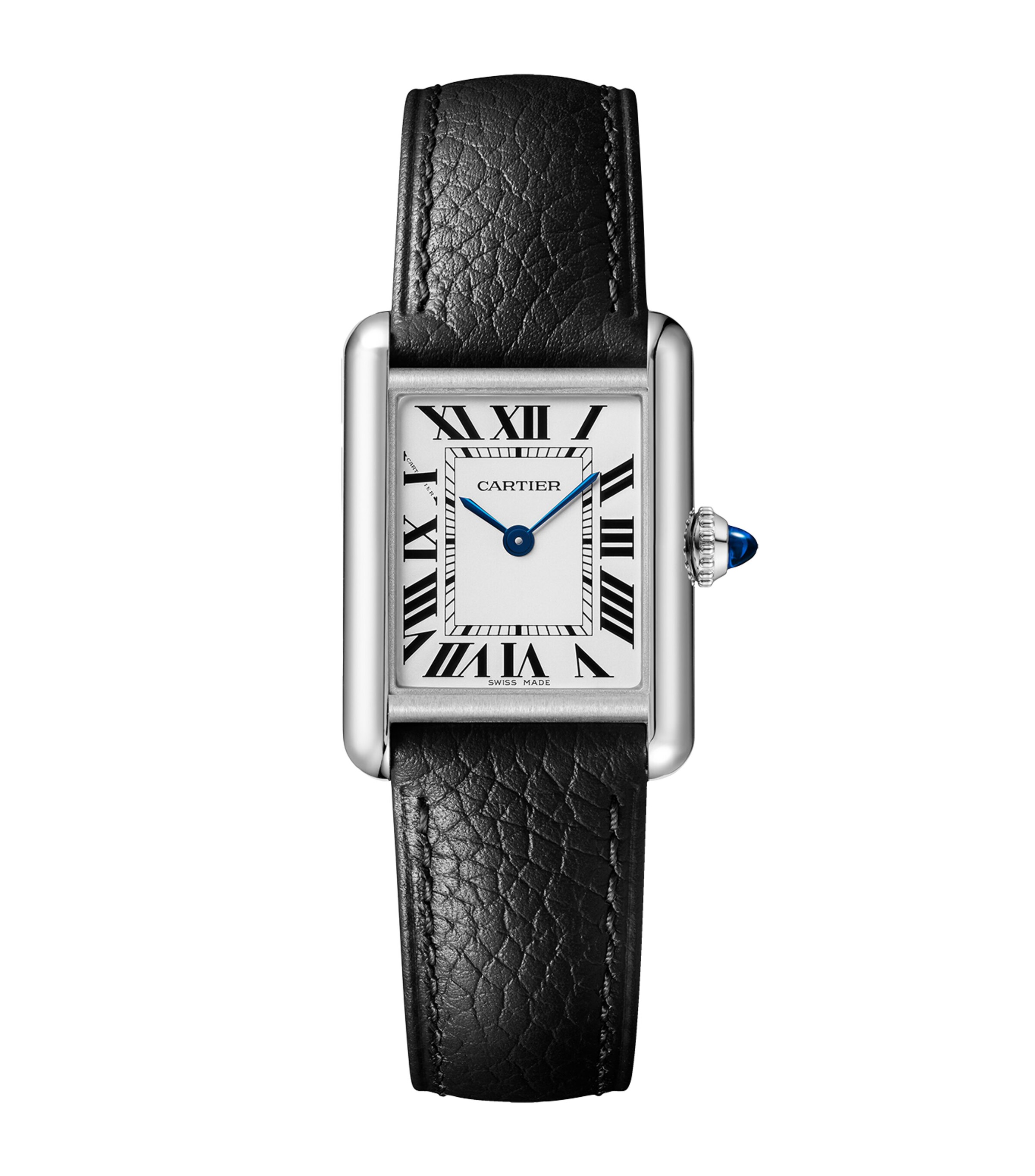 Cartier Small Stainless Steel Tank Must Watch 22mm Silvered Image 1