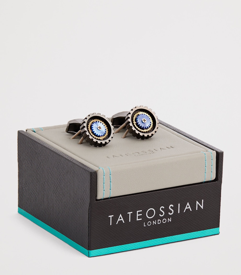 Rotate Gear Cufflinks BLACK Image 3