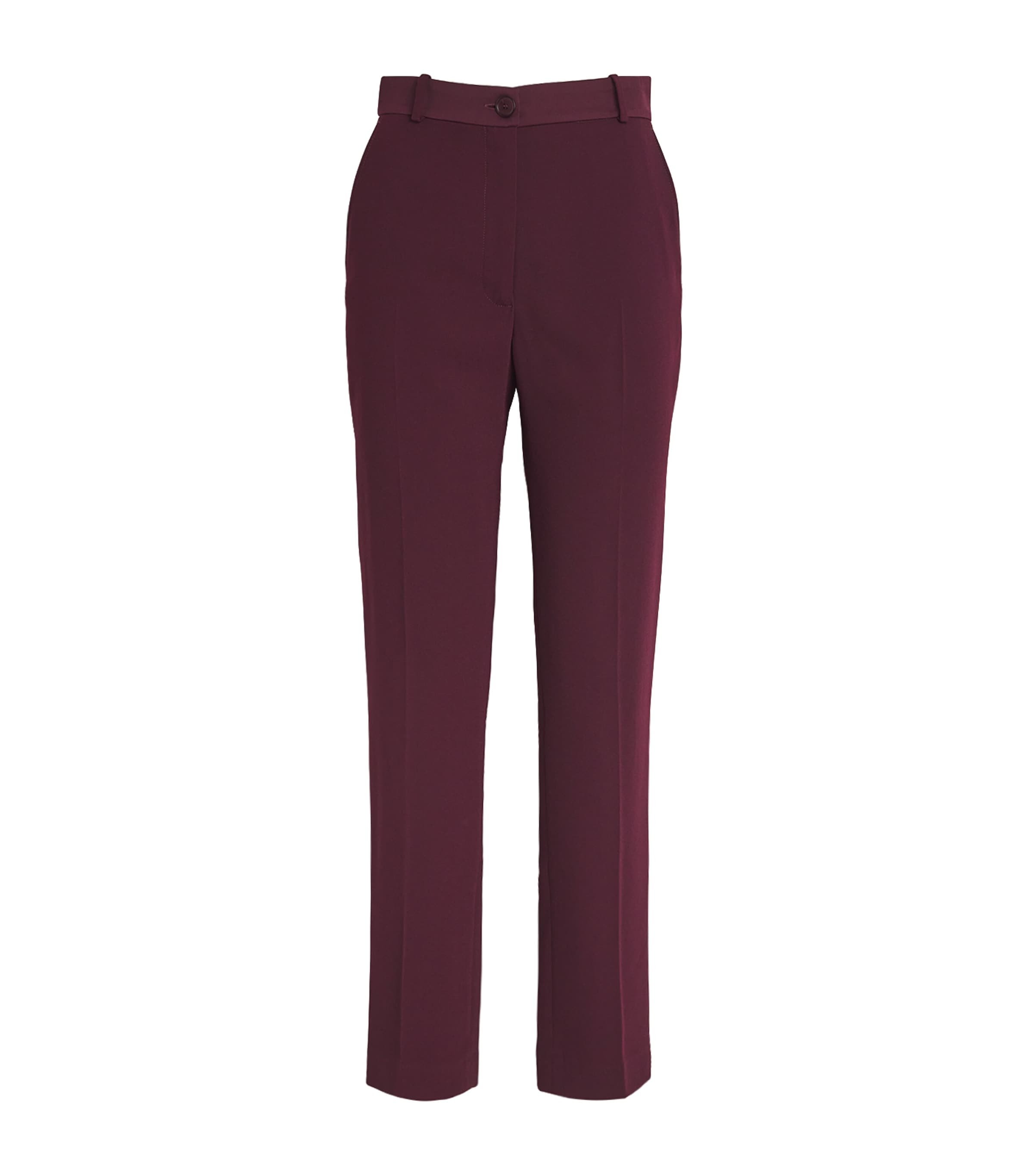 Claudie Pierlot Straight Tailored Trousers In Red