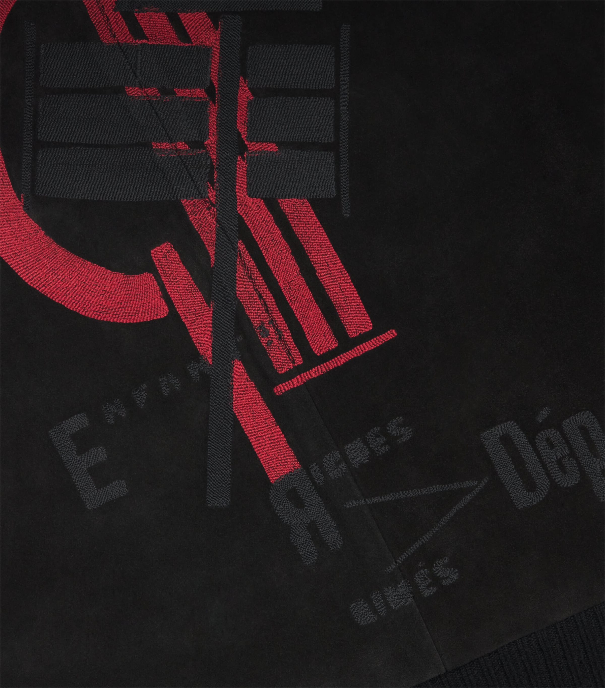 Suede Constructivist Bomber Jacket BLACK Image 5